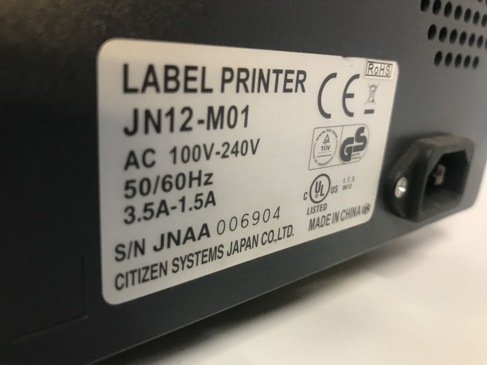 2 x Citizen Label Printers - Image 4 of 4