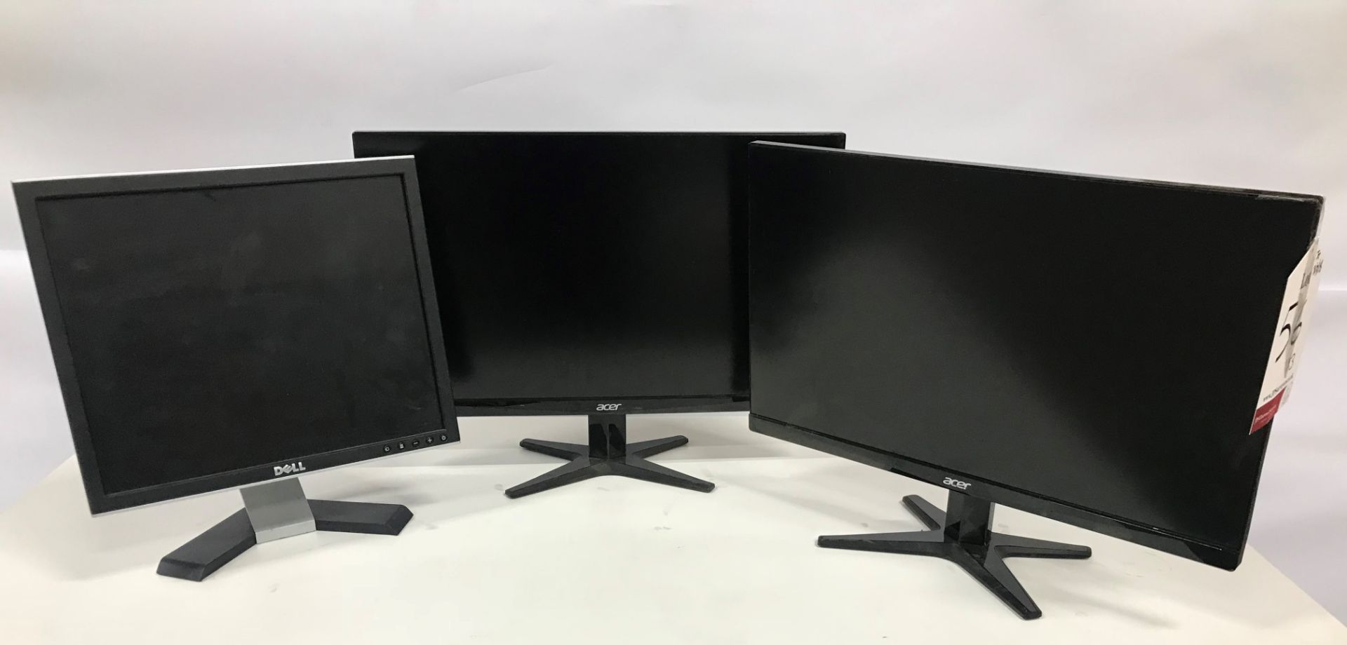 3 x LCD Monitors by Acer and Dell. See description