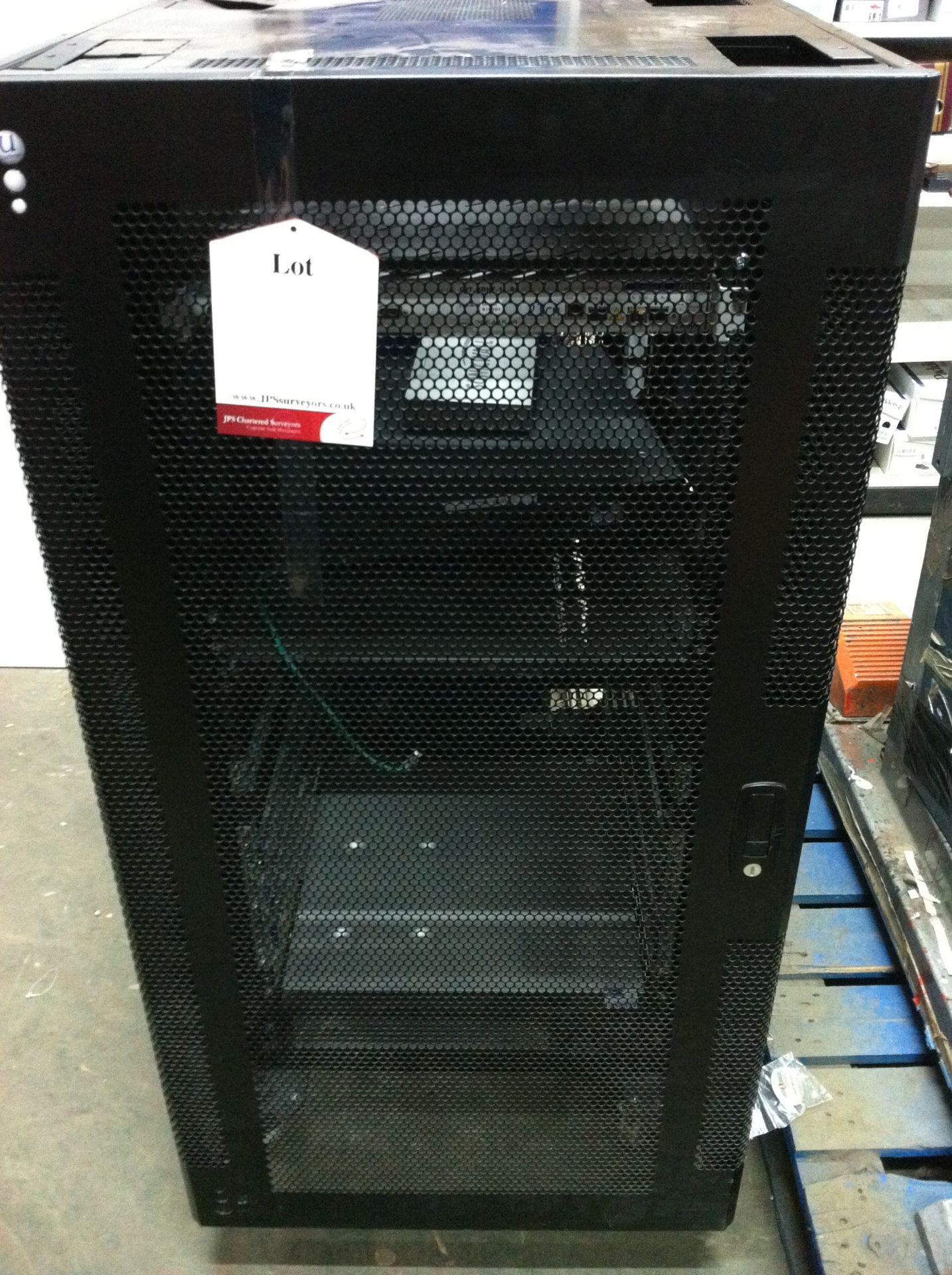 Black Metal Server Cabinet