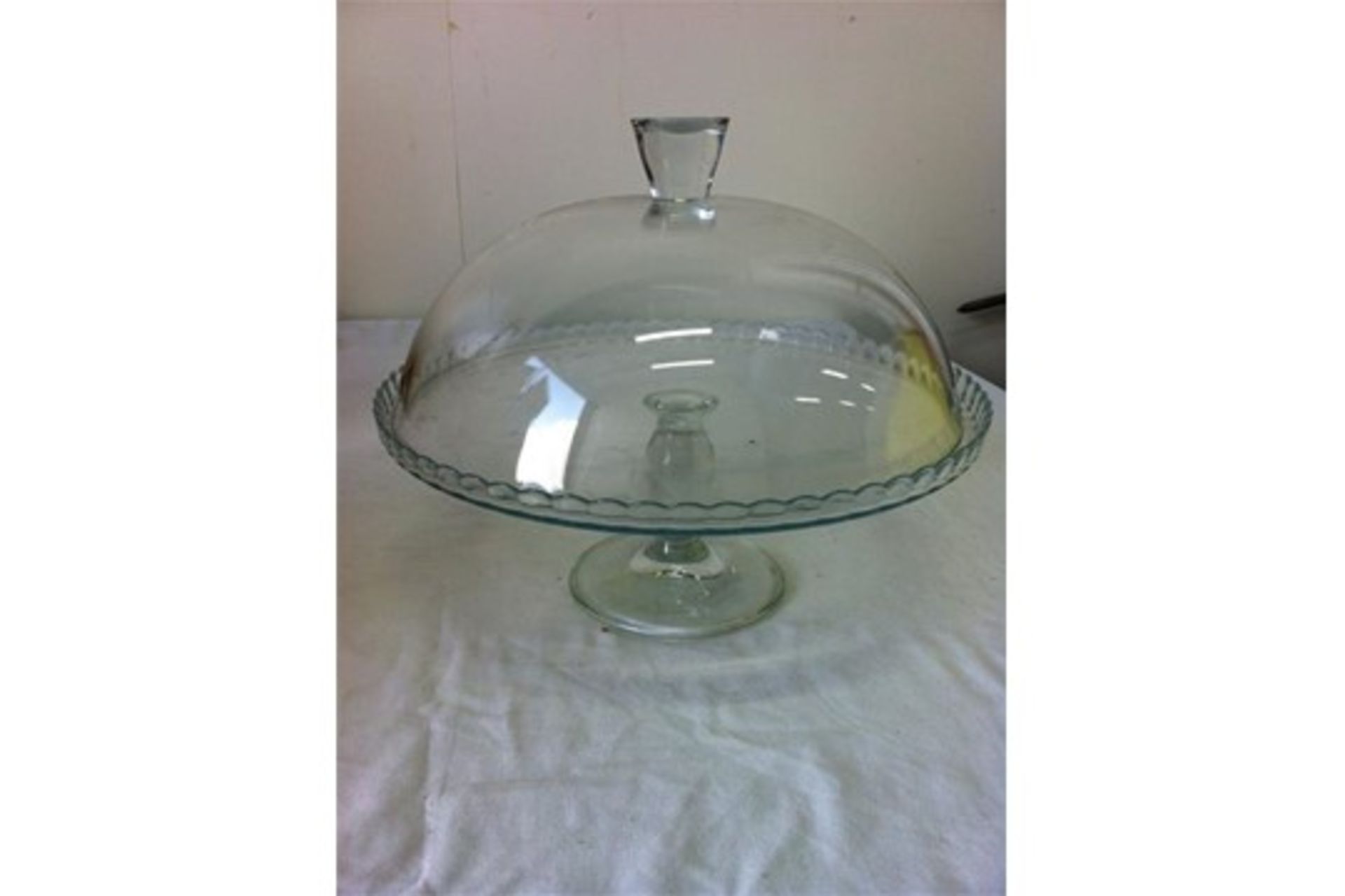 Approximately 35 glass/cage/bottle style tealight/candle holders, Large glass cake dome, 4 x glass c