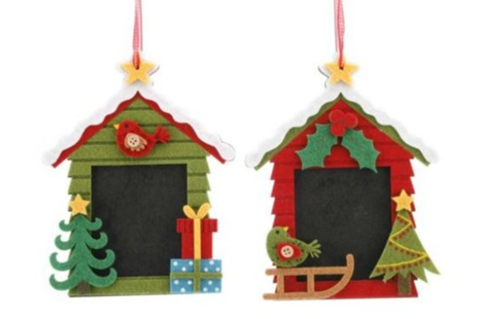 550 X CHALKBOARDS, CHRISTMAS TREE DECORATIONS. RRP £ 1,391