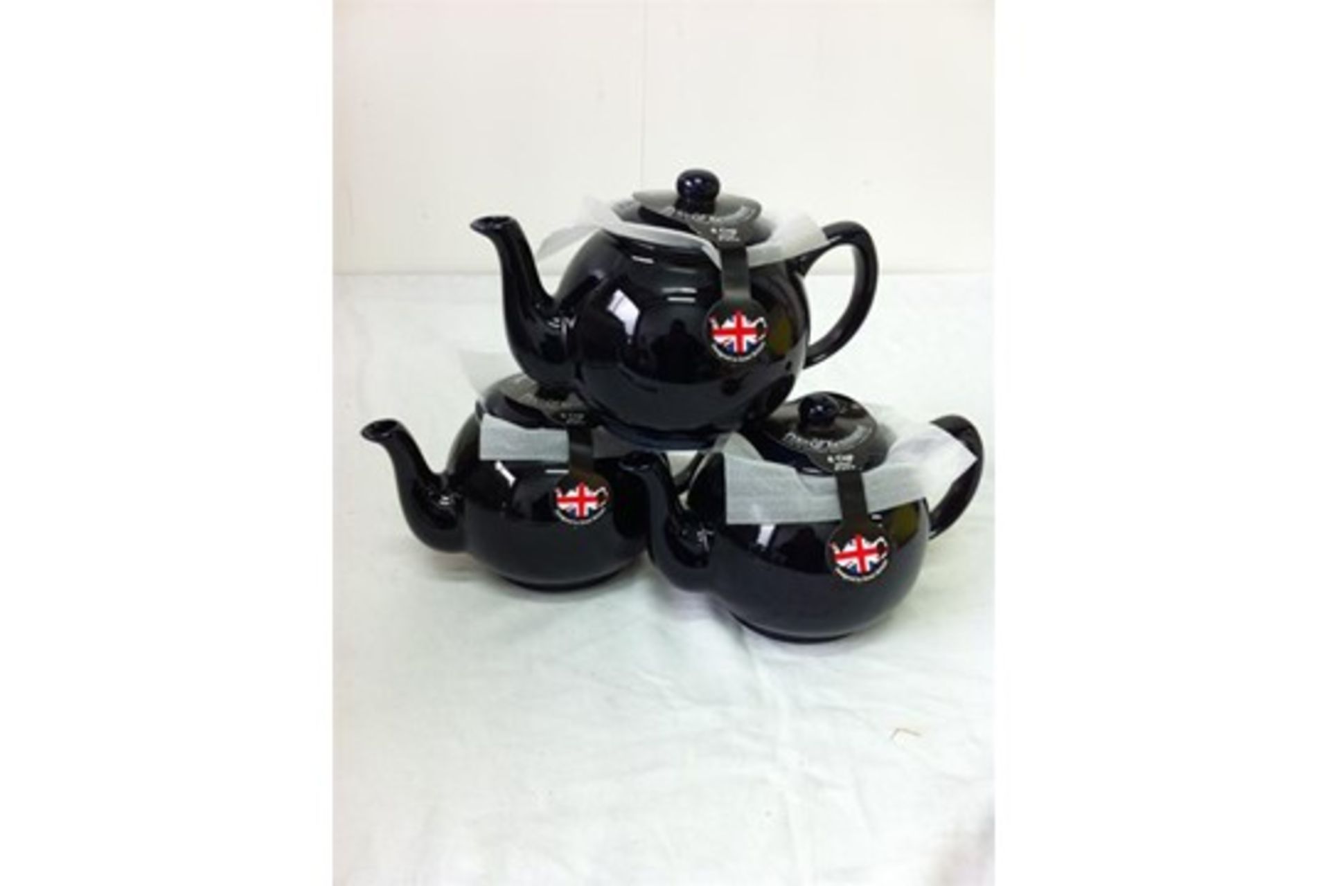 Tea/coffee/sugar caddies - various colours; 3 x large/4 x small teapots, 6 x boxes espresso cups/sau - Image 2 of 4