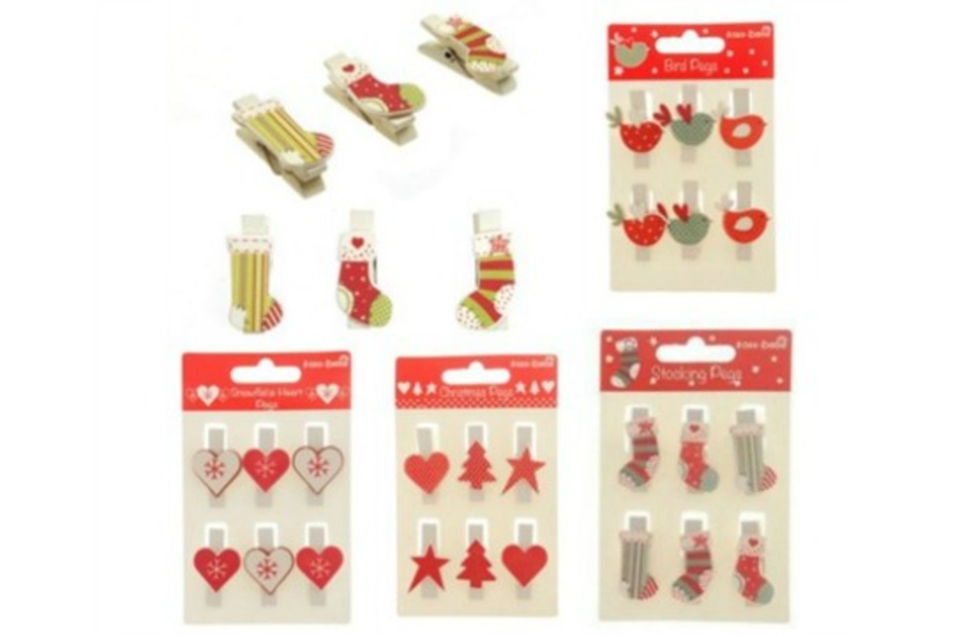 97 x Sets of 6 card holder pegs