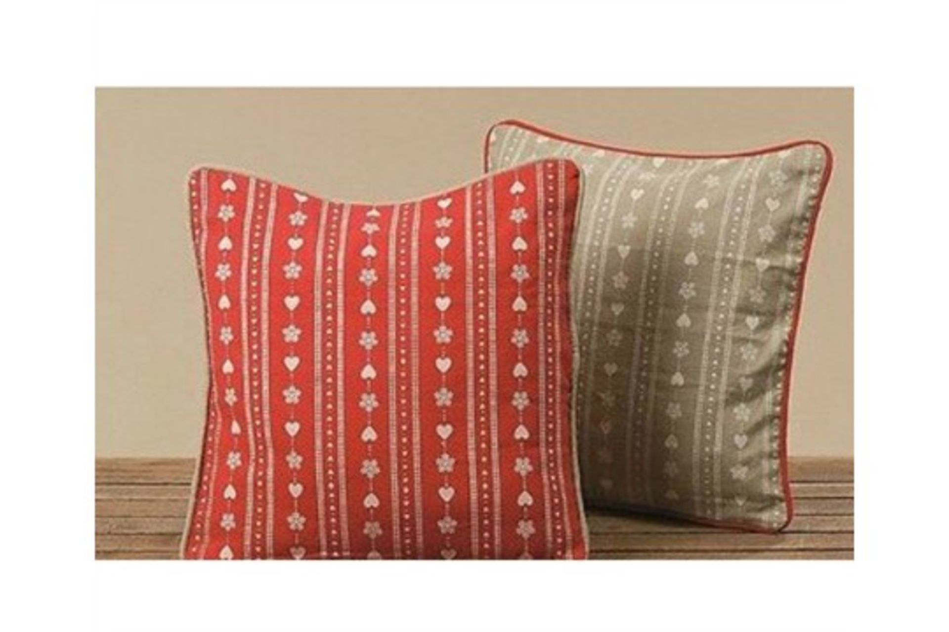 55 x Christmas heart and snowflake cushion cover