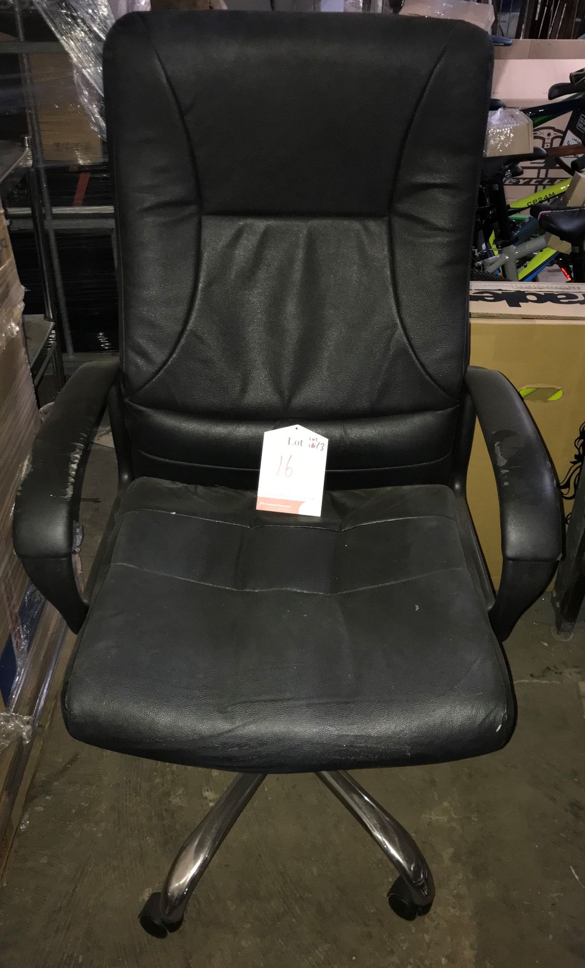 2 x Executive leather office chairs