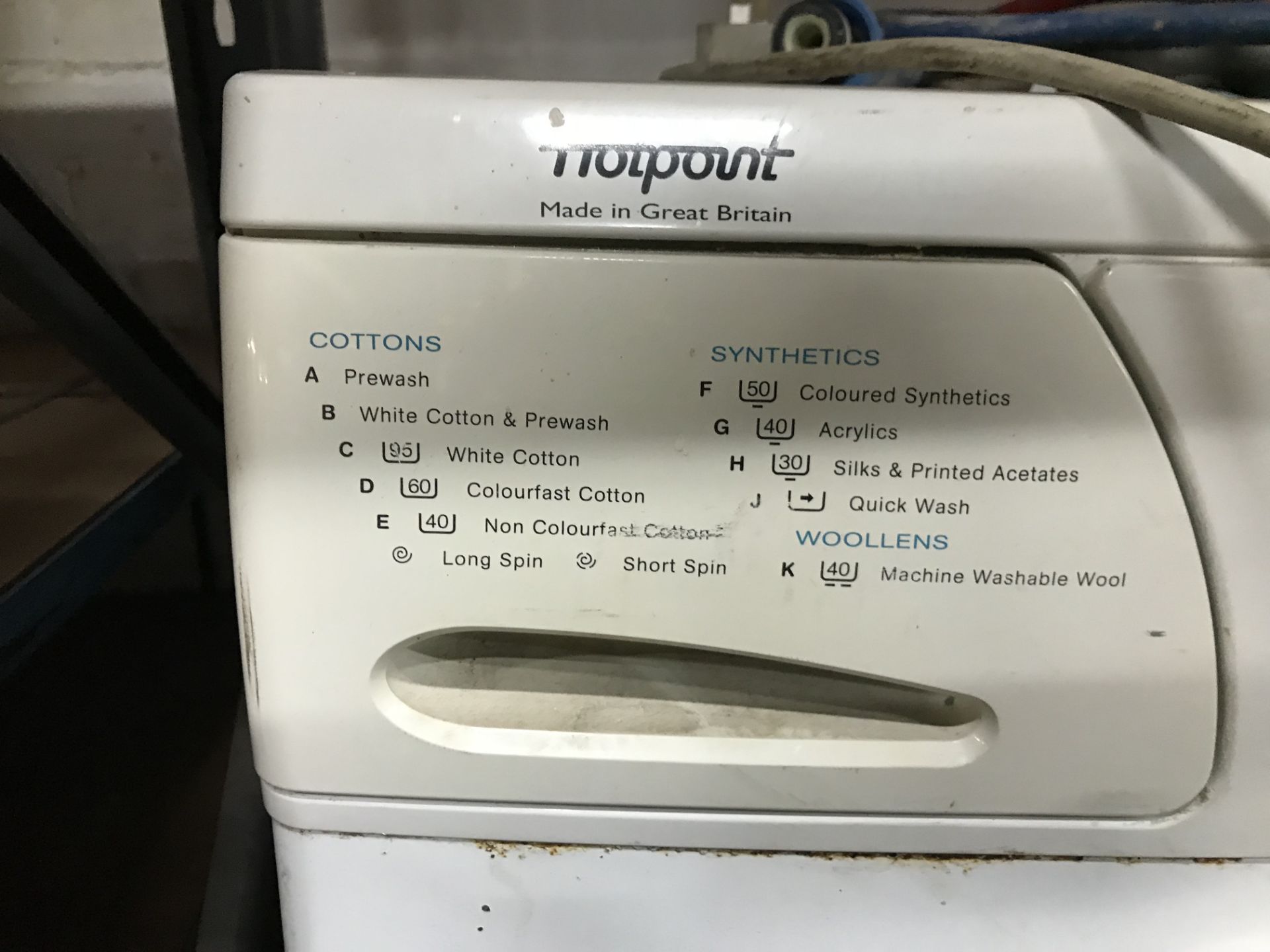 Hotpoint Aquarius 1200 washing machine - Image 2 of 3