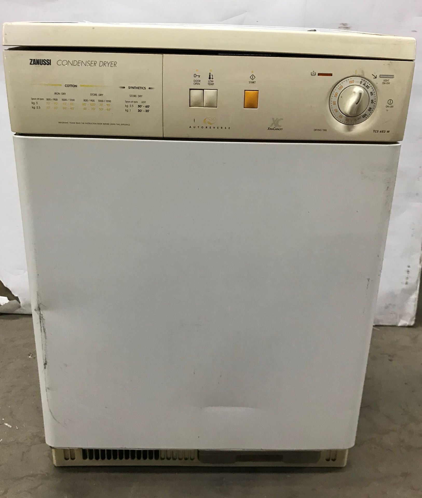 Zanussi condenser dryer