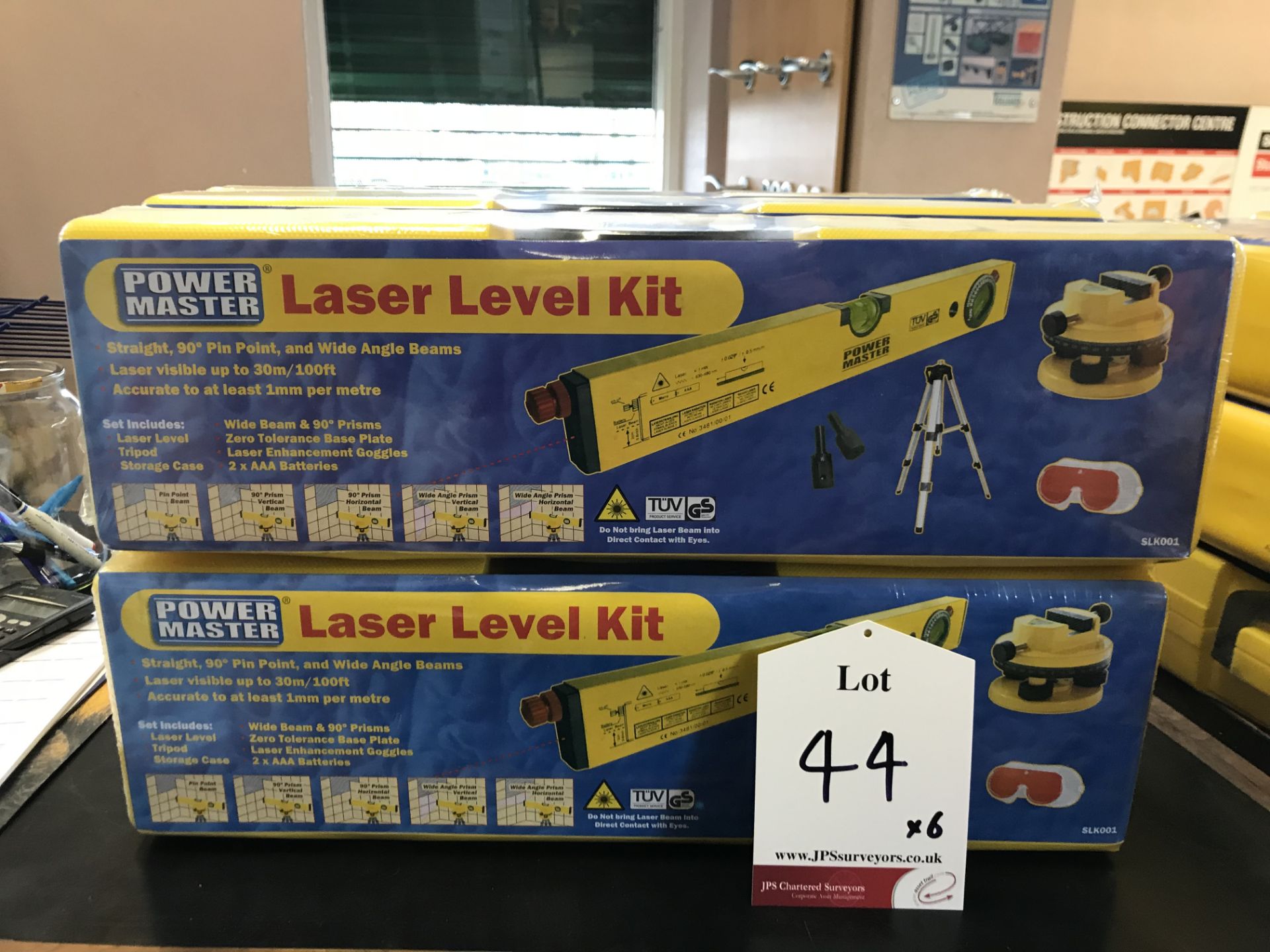 6 x Powermaster Laser Level Kits