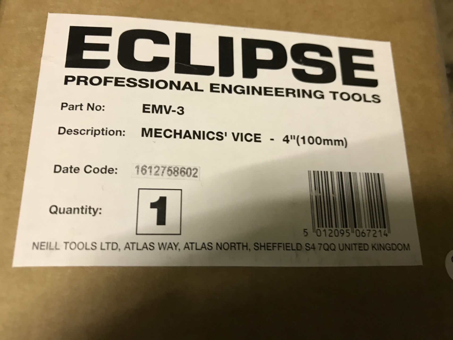 2 x Eclipse Mechanical 4" Vices - Bild 3 aus 3