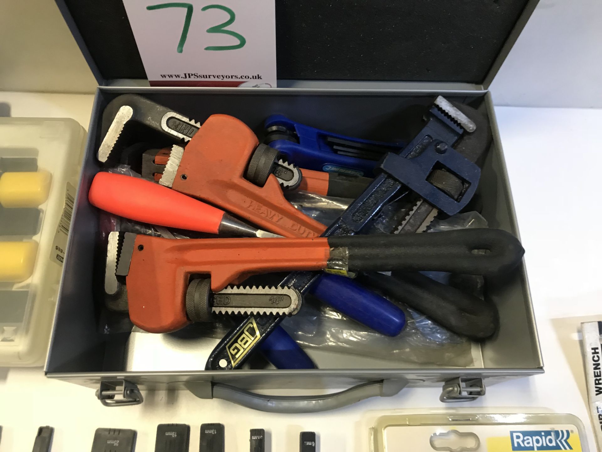 Quantity of various hand tools - Staple Gun, Wrenches, Screwdrivers & Files - as per photos - Image 4 of 5