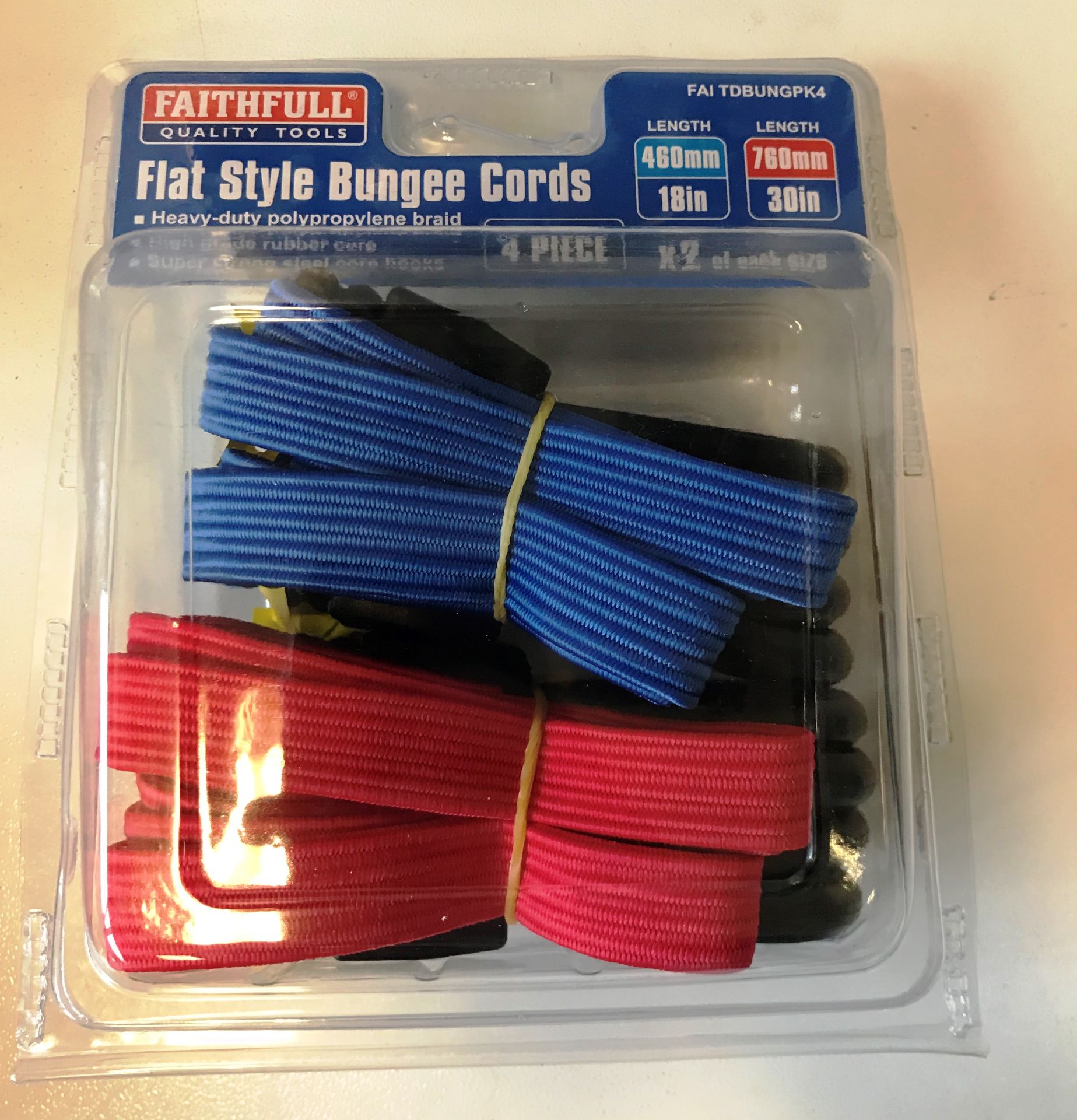 8 x Packs of Various Bungee Cords & Ratchet Tie Downs - Image 2 of 3