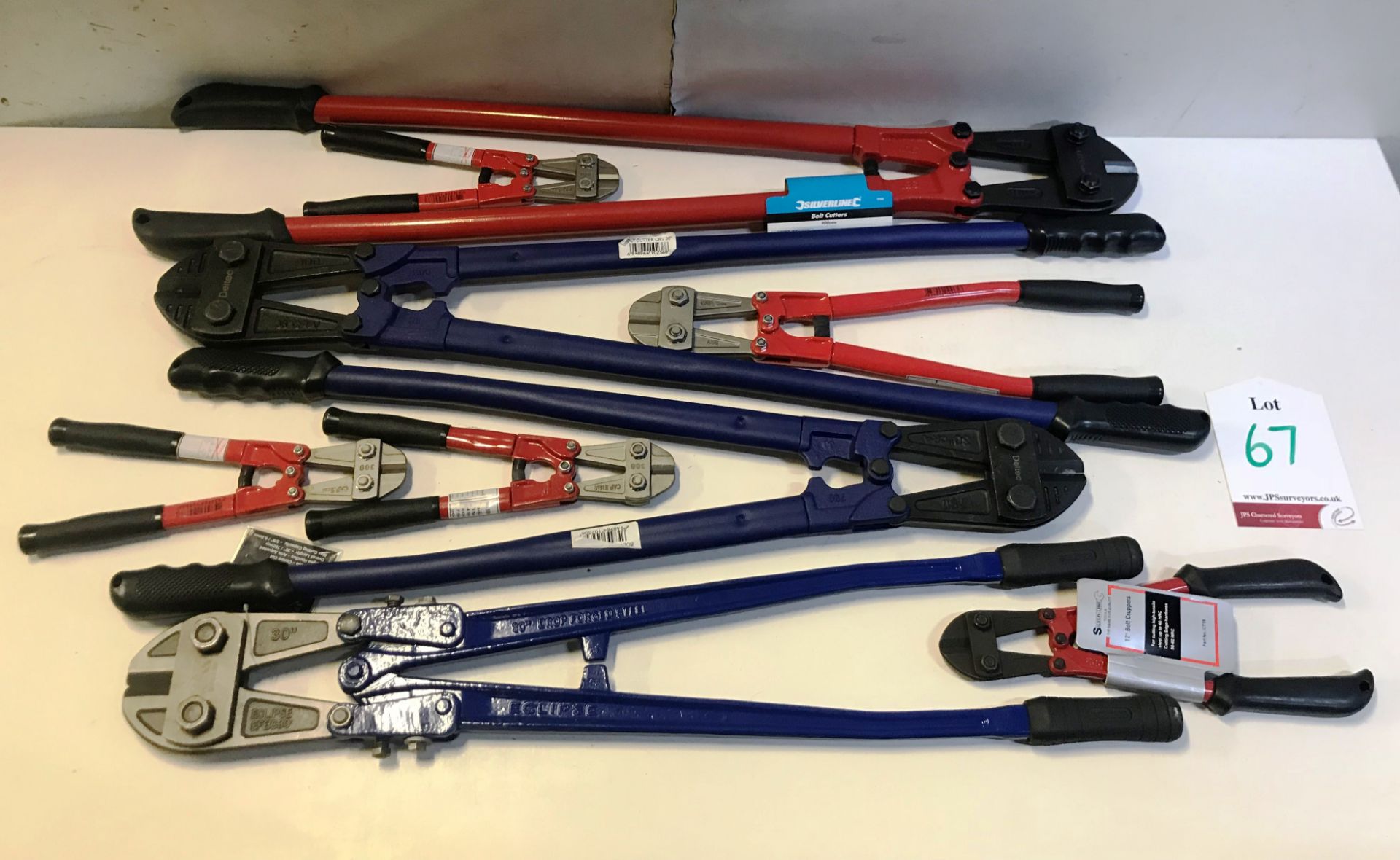 9 x Various Bolt Cutters - Various Sizes - See Photos