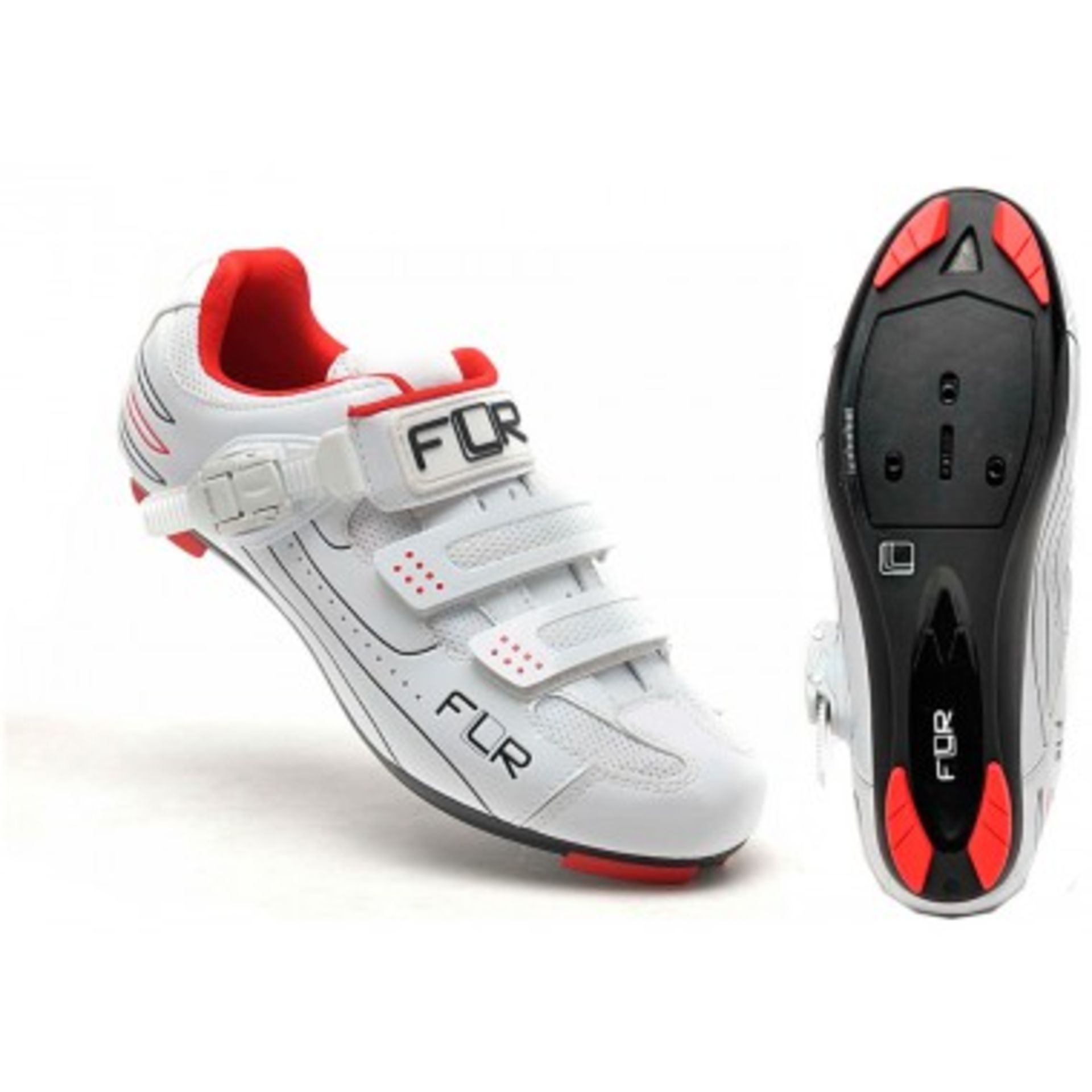 FLR F-15 II White Cycling Shoes UK8 RRP £79.99