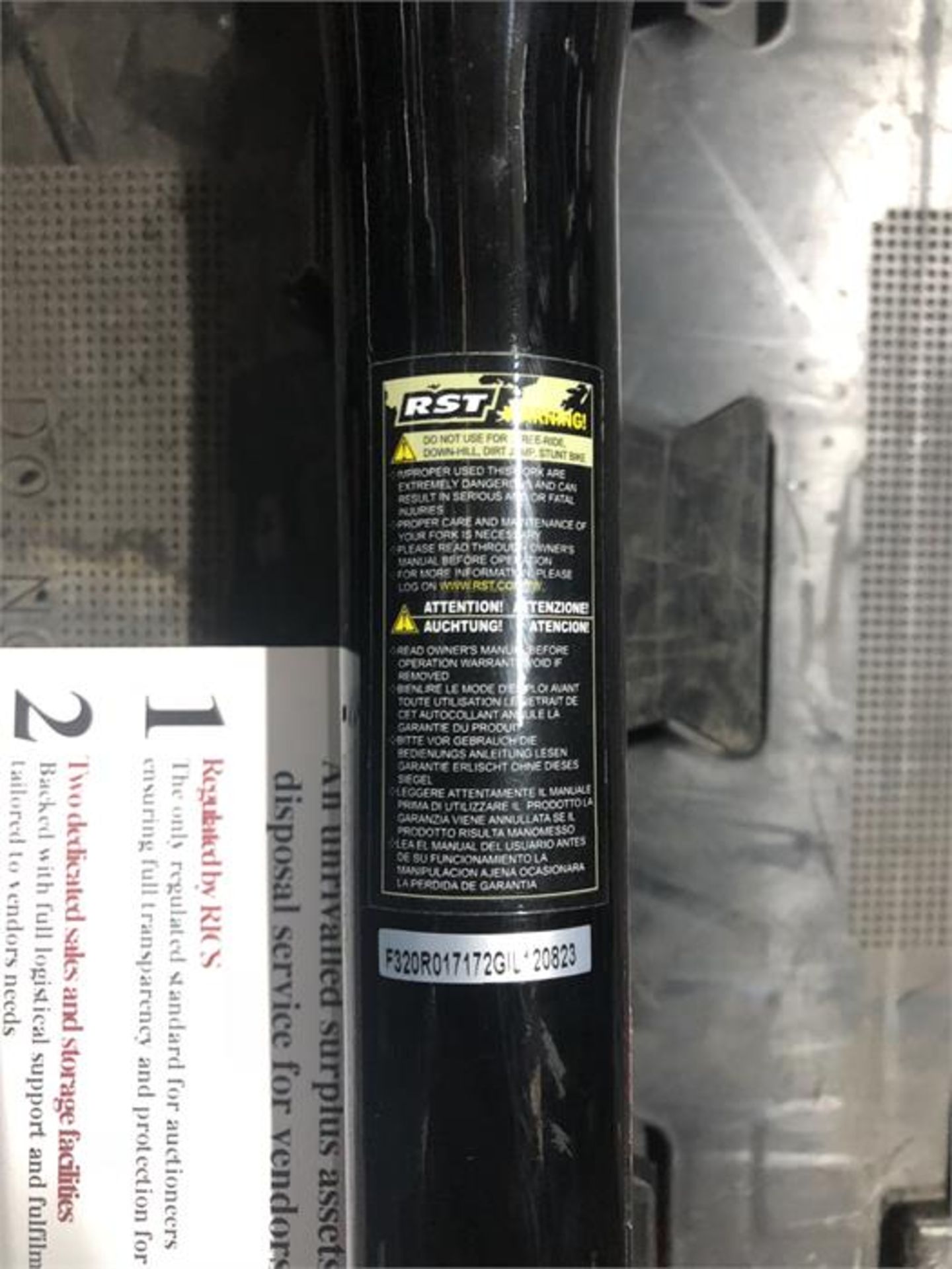 RST Bike Frame F320R017172GIL12082 - Image 2 of 2