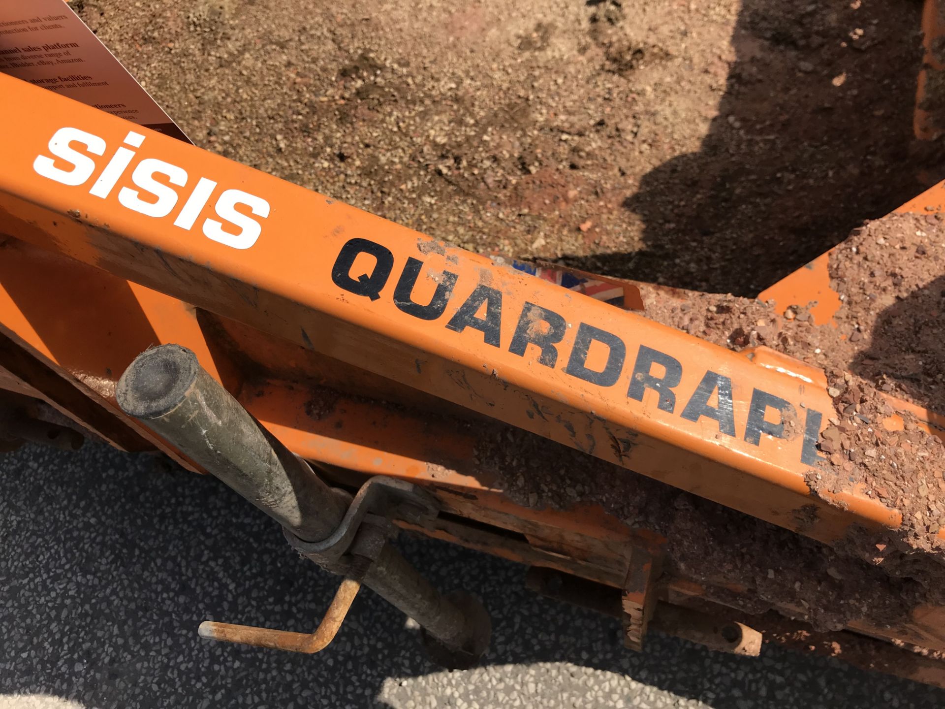 Sisis Quadraplay Implement Mounted Frame w/ Rake, Levelling Lute, Roller & Brushes attached | 2016 - Image 3 of 6