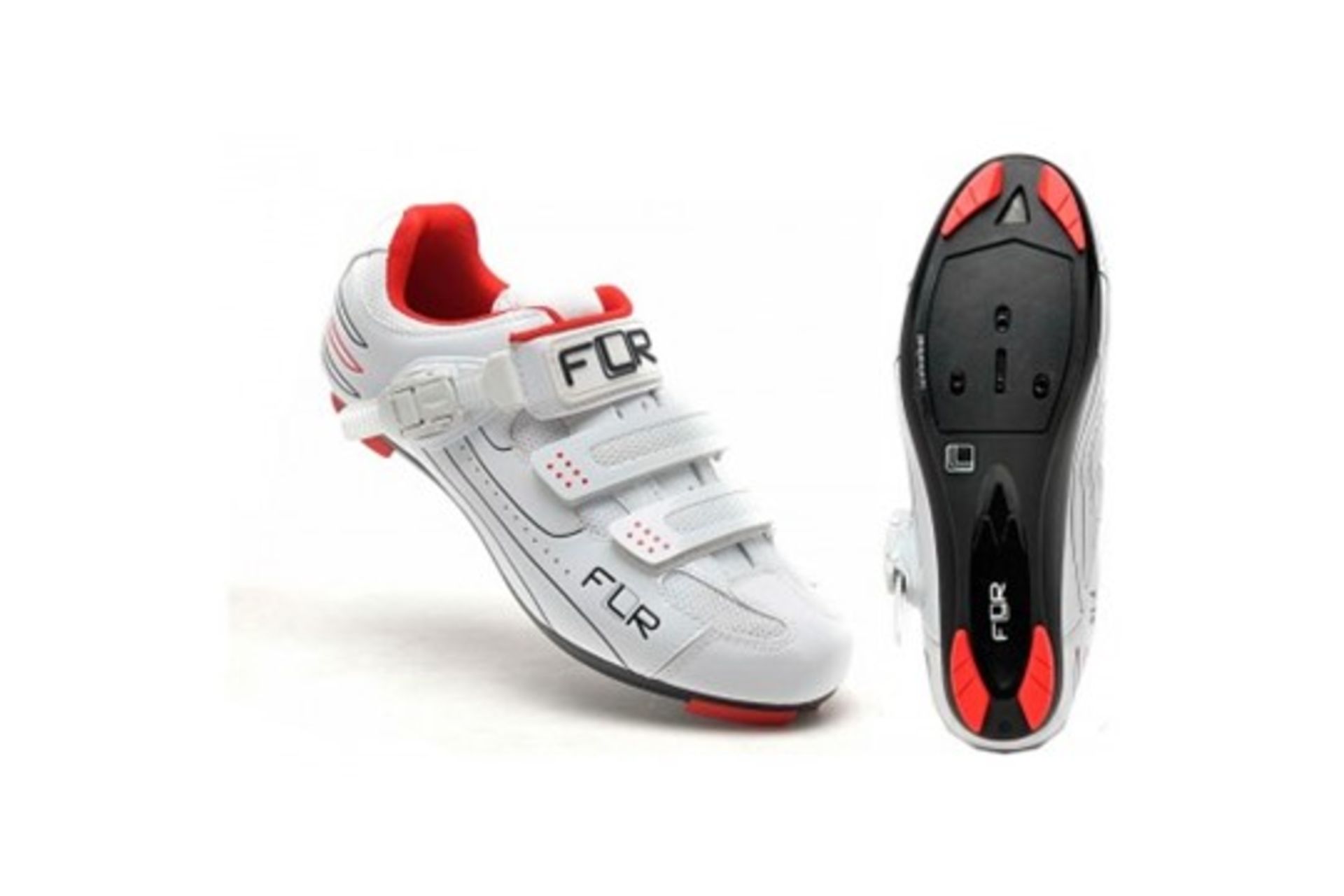 FLR F-15 II White Cycling Shoes UK8 RRP £79.99