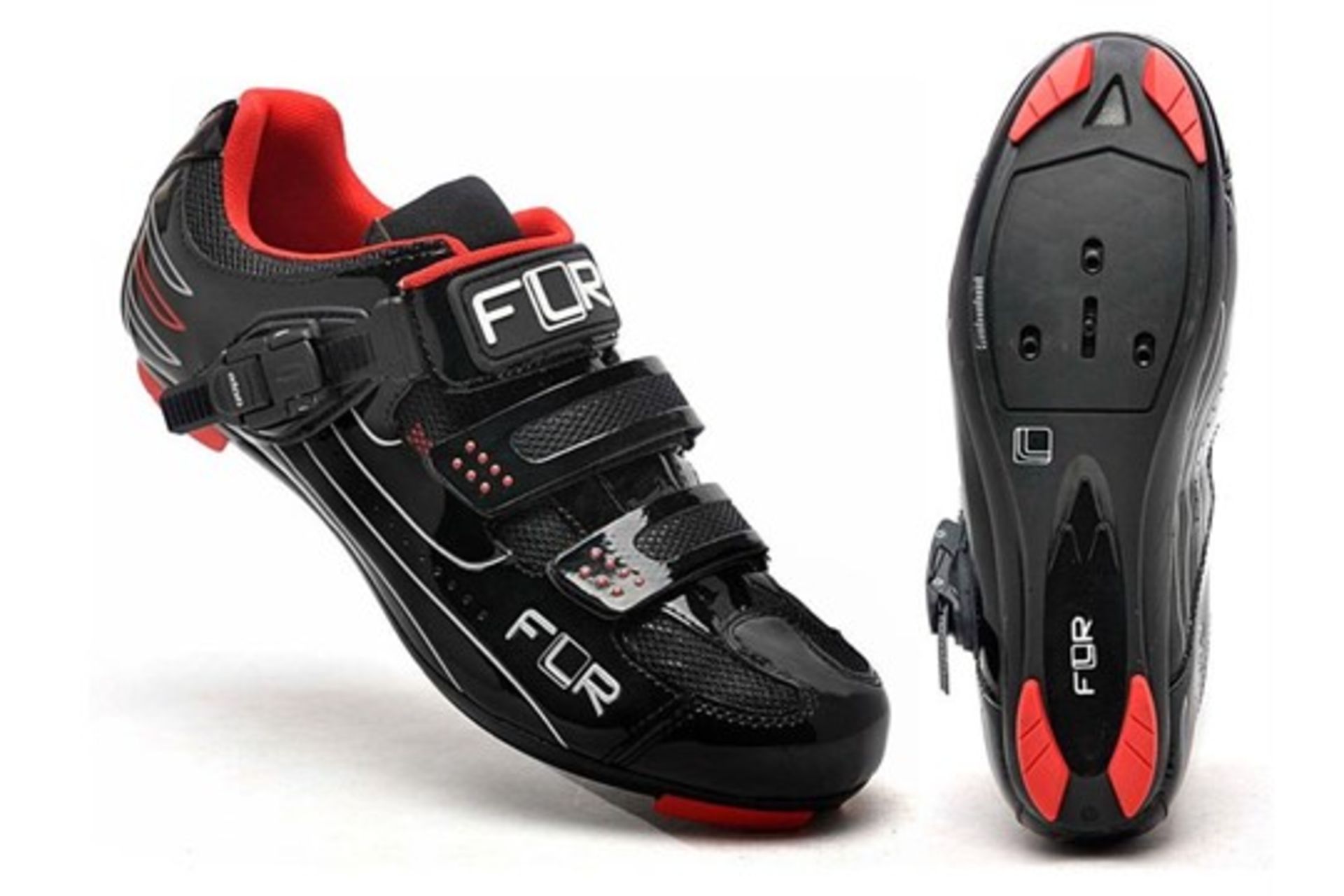 FLR F-15 II Black Cycling Shoes UK12 RRP £79.99