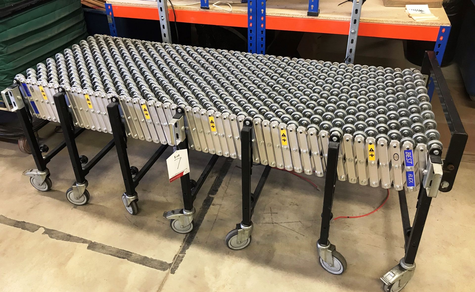 Best Flex Mobile Extendable Gravity Roller Conveyor