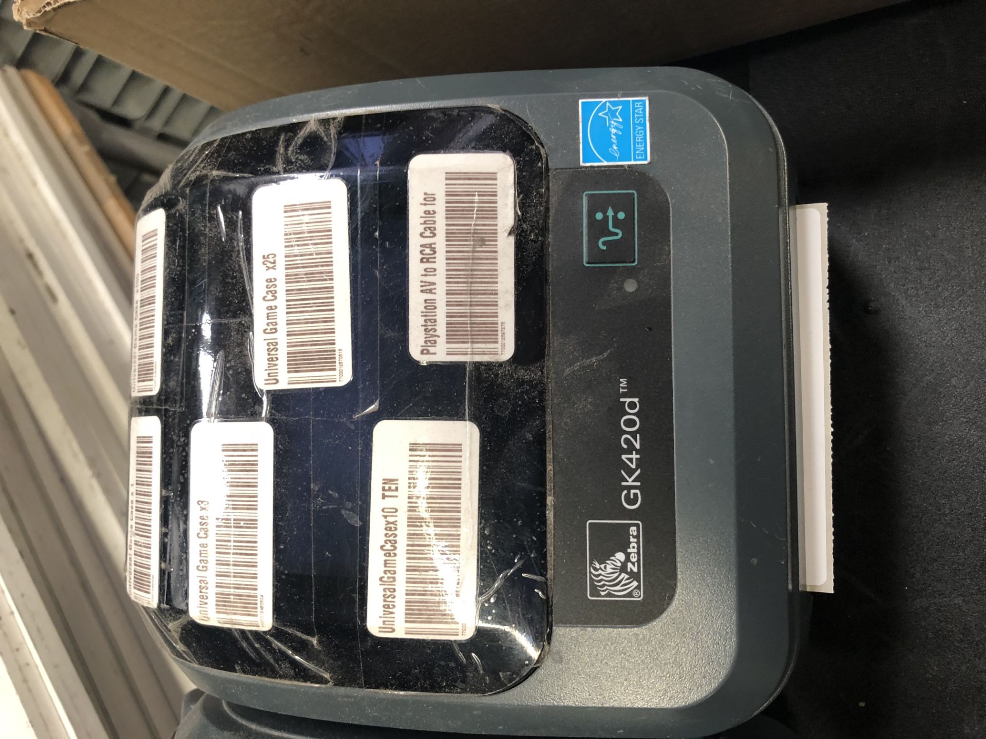 3 x Zebra GK420d thermal label printers