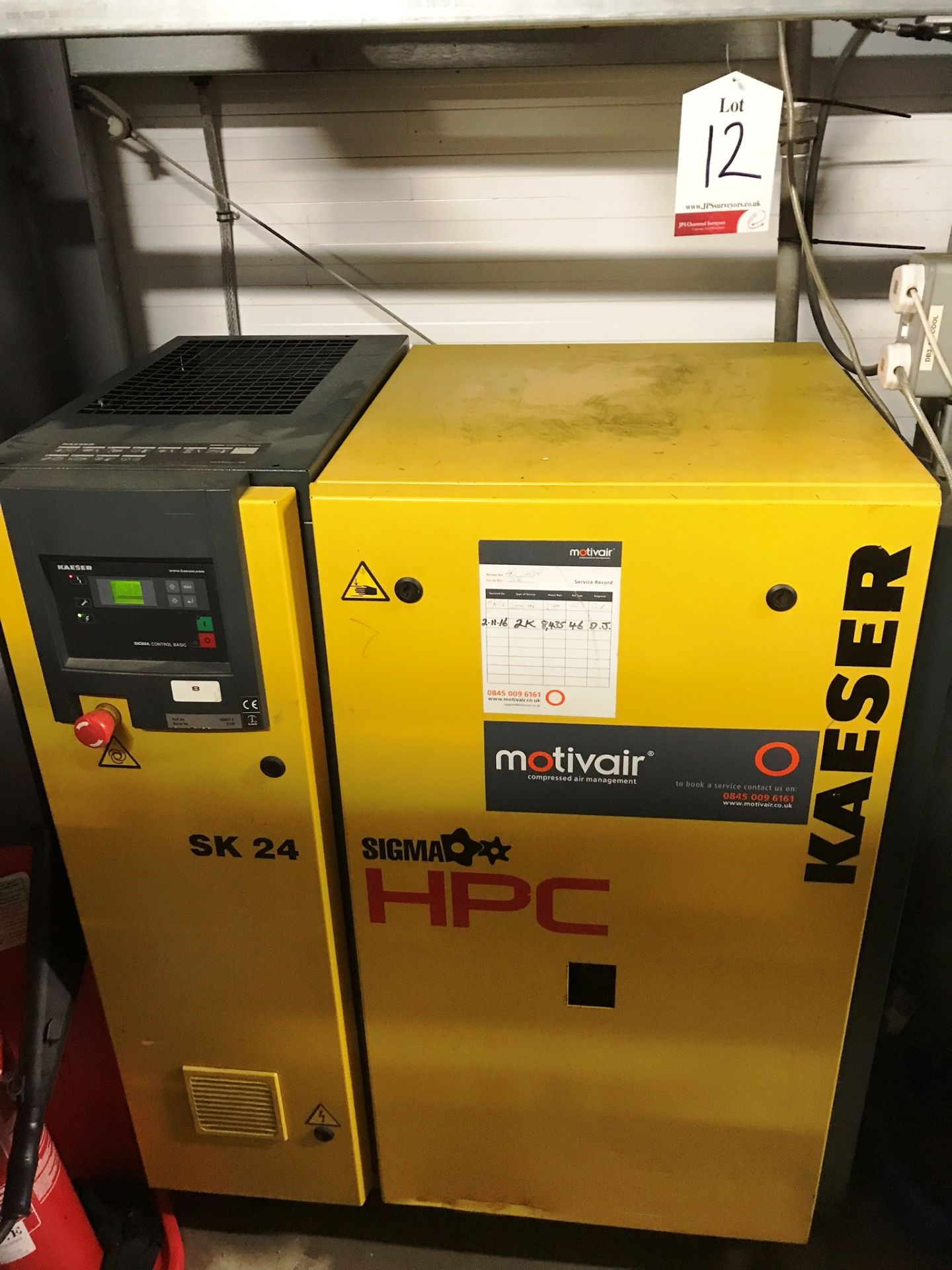 Kaeser SK24 Screw Compressor w/ Kaeser TB 19 Air Dryer, Tank & Filters - Image 3 of 12