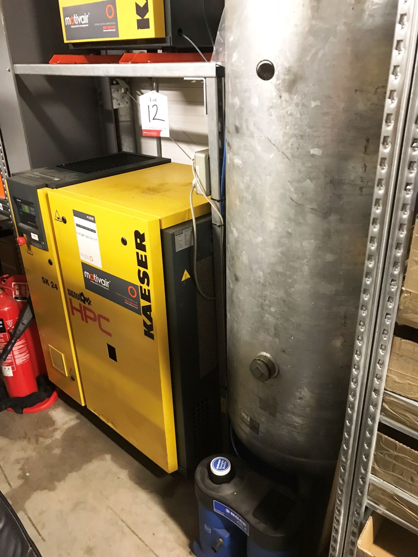 Kaeser SK24 Screw Compressor w/ Kaeser TB 19 Air Dryer, Tank & Filters - Image 2 of 12