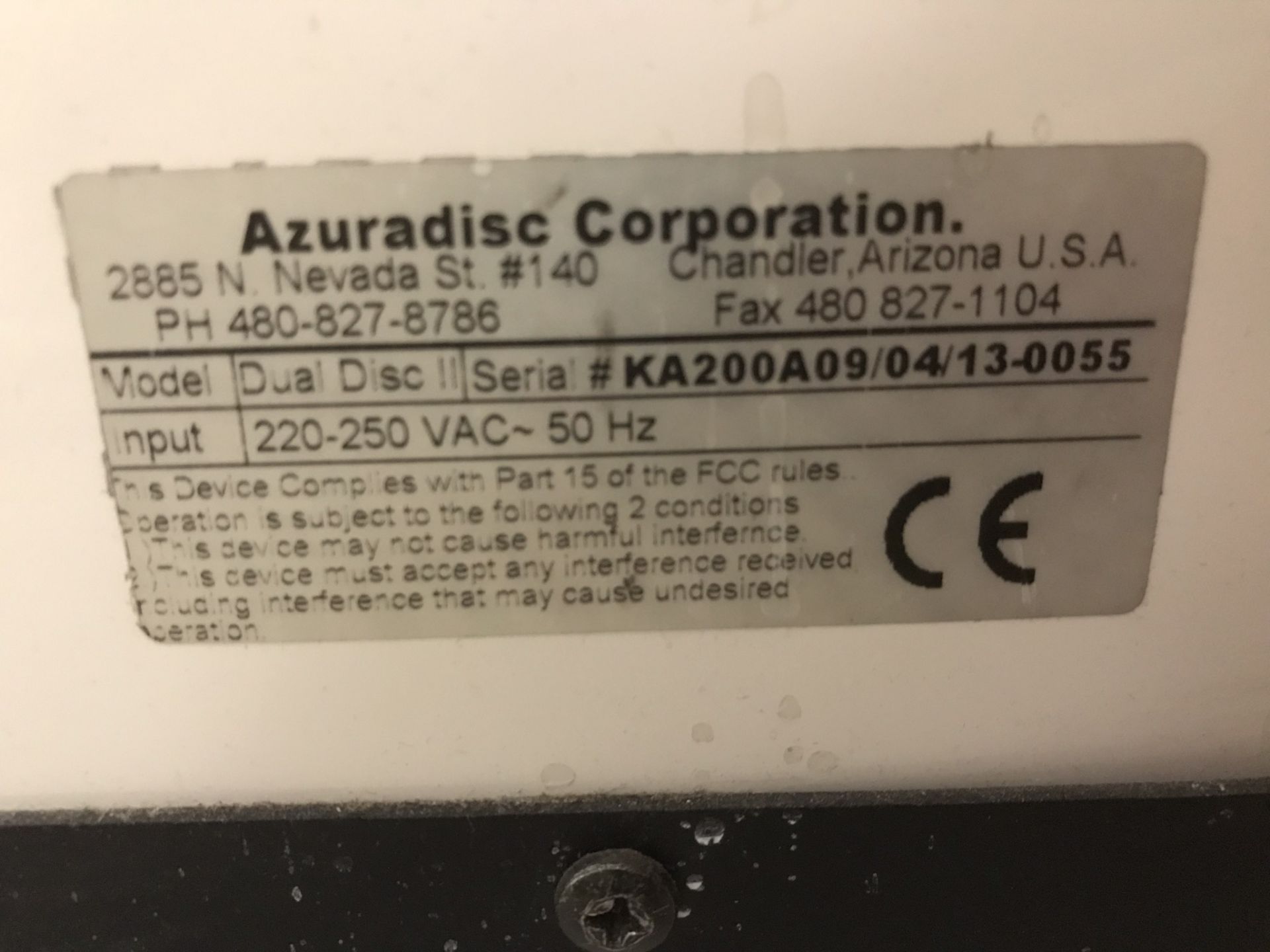 Azuradisc Dual Disc II Repair Machine - Image 5 of 6