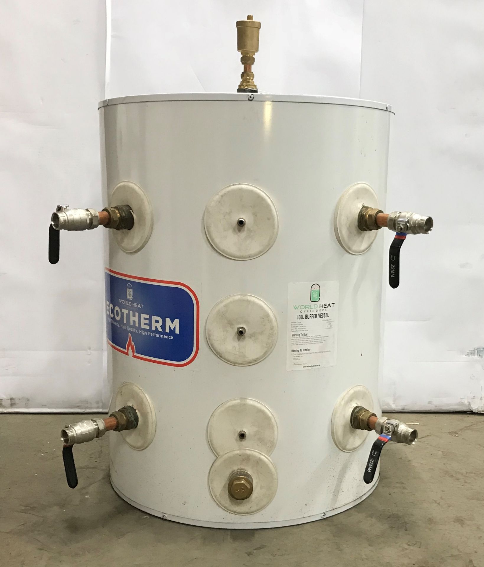 World Heat 100L Buffer Vessel Water Tank