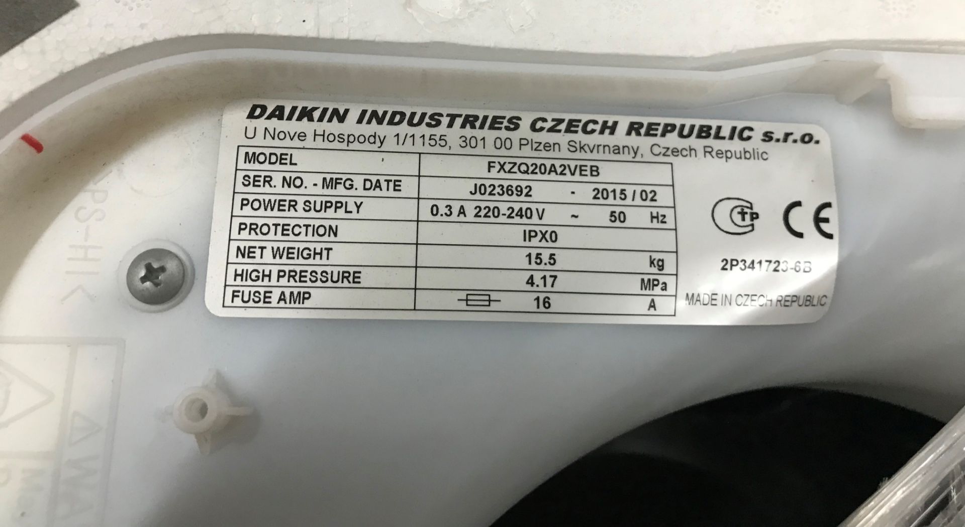 Daikin FXZQ40A2VEB VRV Indoor 600mm Air Conditioning Cassette Unit - Image 4 of 4