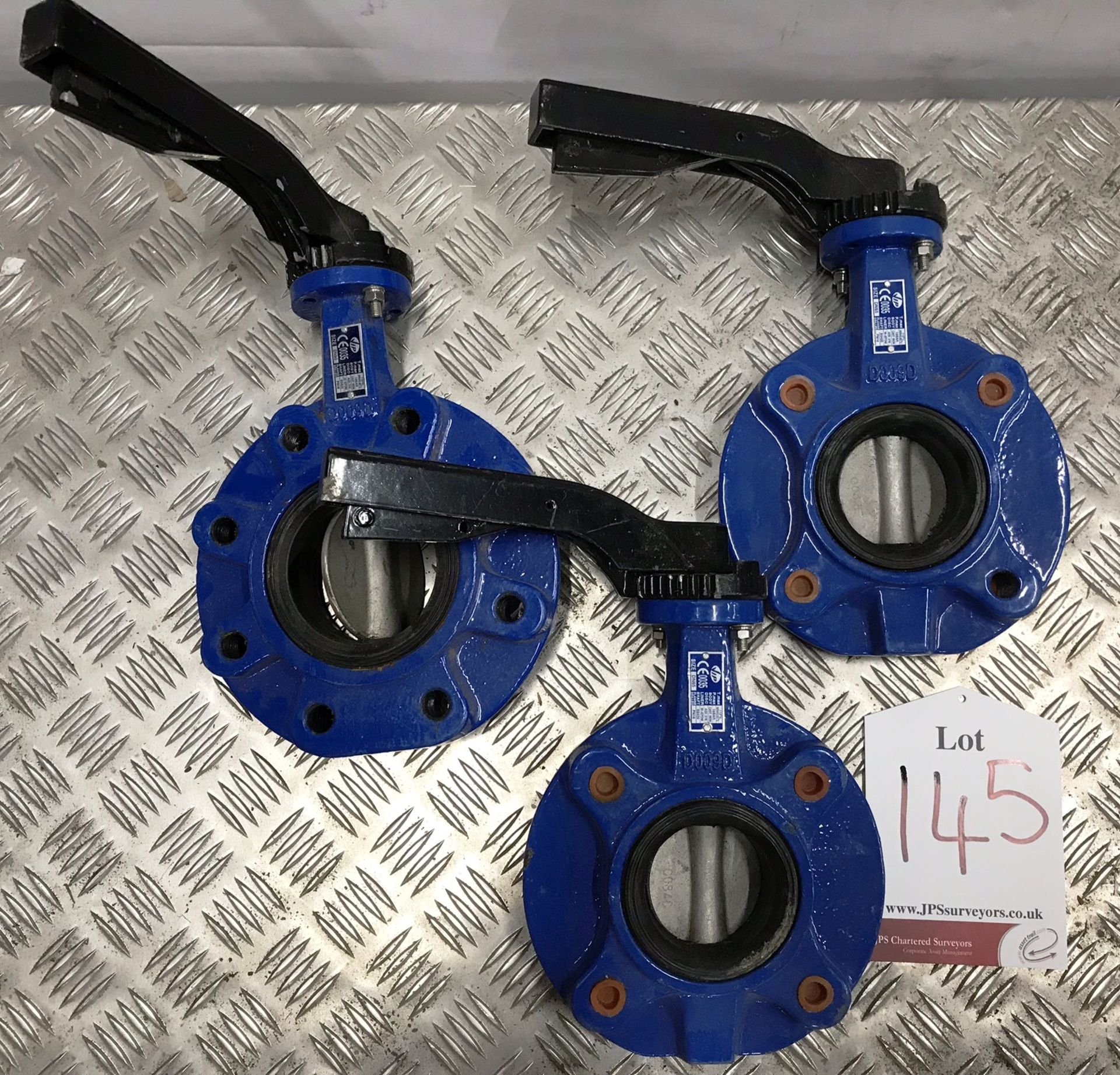 3 x Vip lugged butterfly valves - 2 sizes