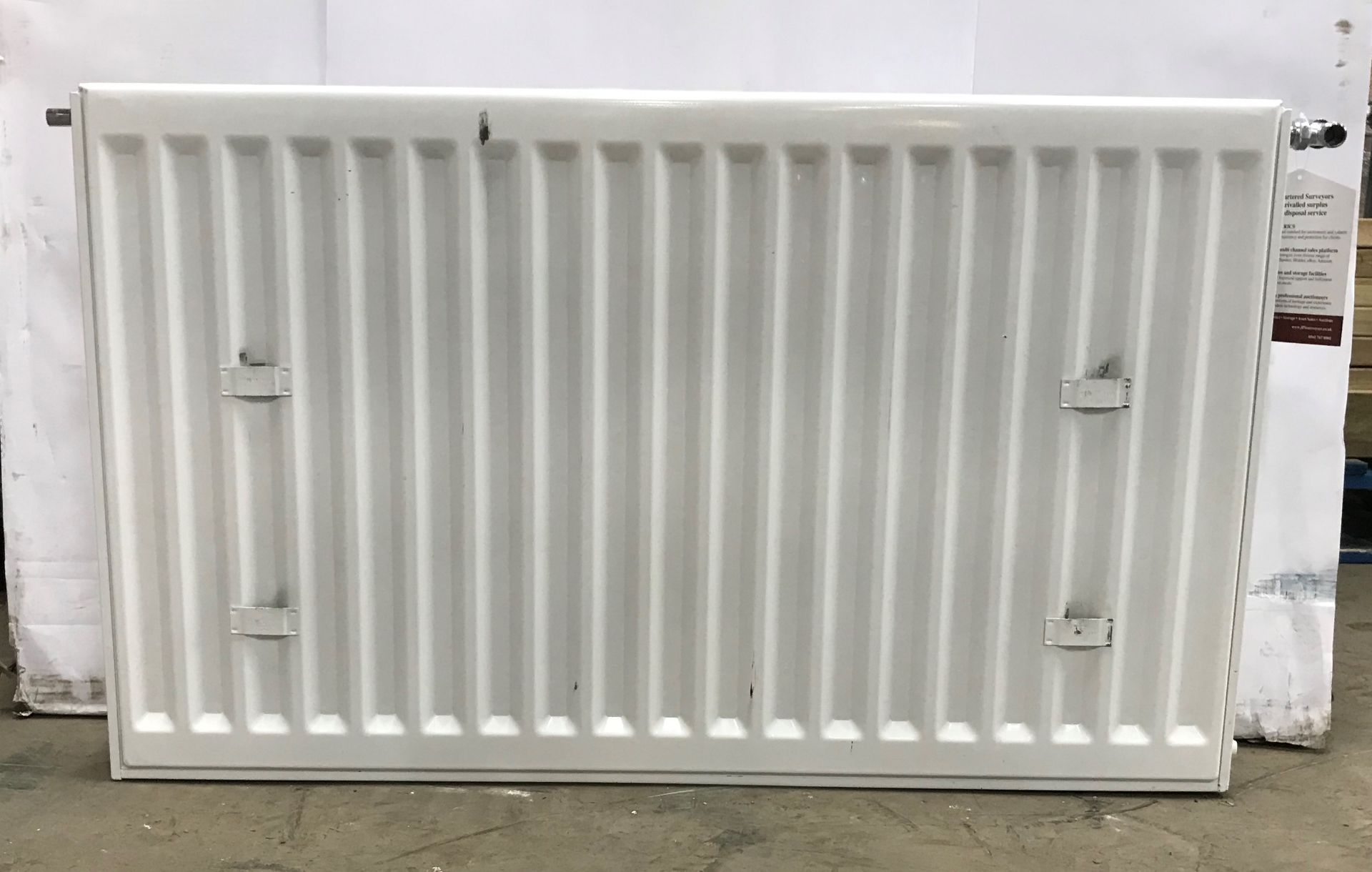 White Steel Radiator - Image 3 of 3