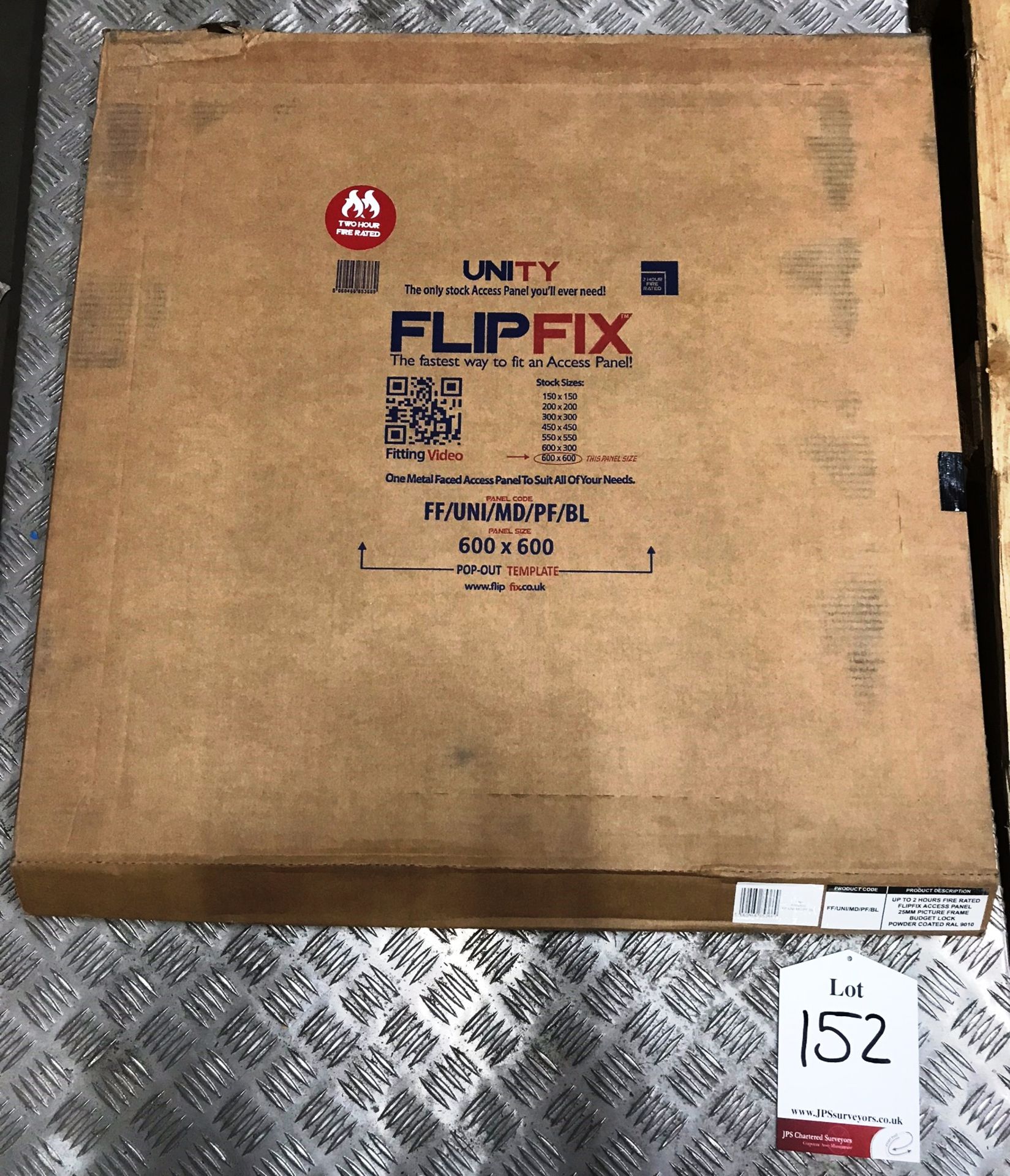 5 x 600 x 600mm Flipfix fire rated access panels