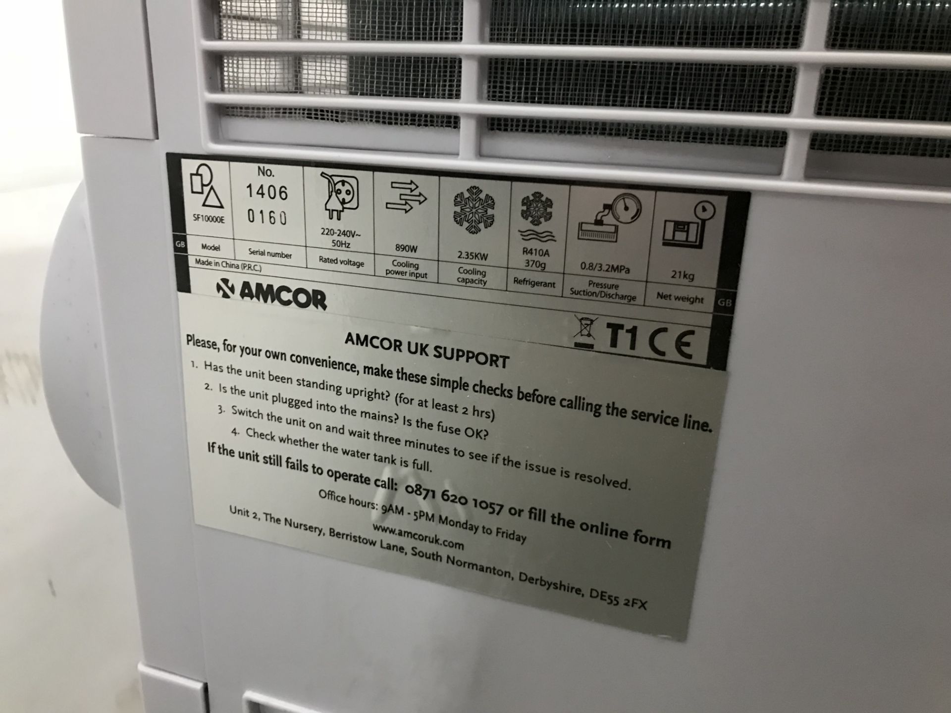 3 x Amcor SF10000E Portable Air Conditioning Units - Image 7 of 7