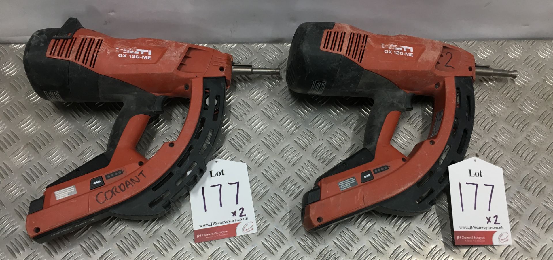 2 x Hilti GX120-ME Gas Actuated Nail Guns