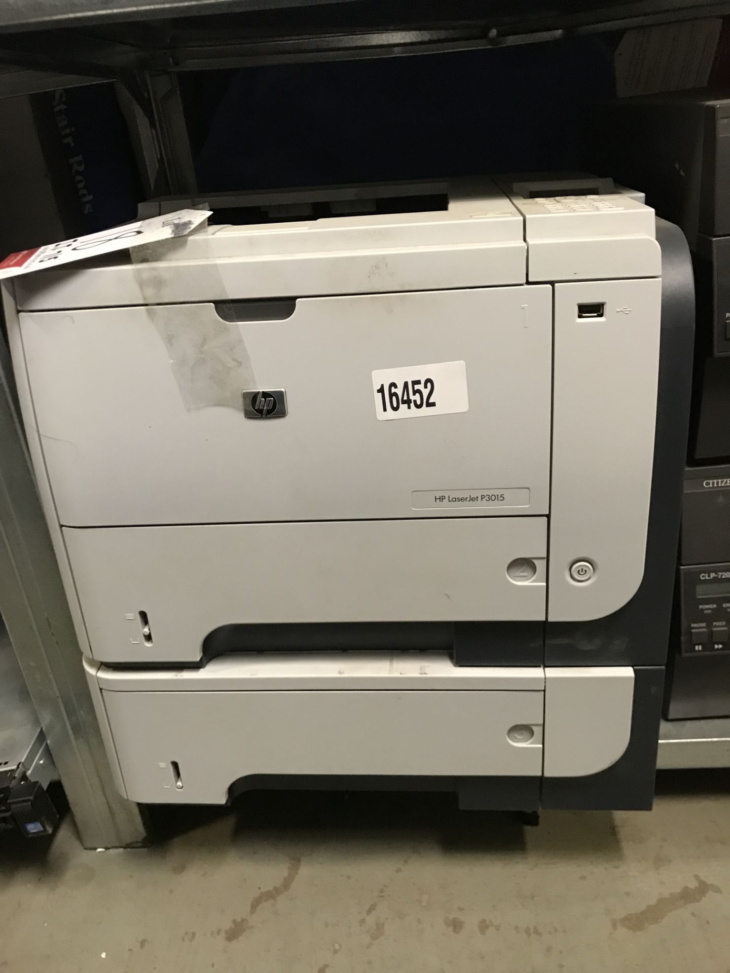 2 x Citizen Label Printers, APC Smart UPS 1000 & HP P3015 Laserjet Printer - Image 2 of 5