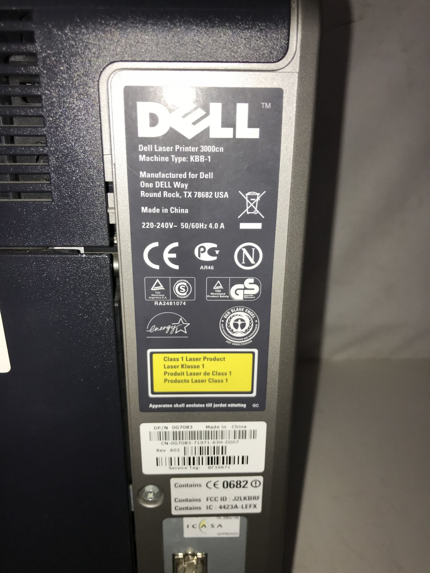Dell 3000cn Colour Laser Printer - Image 6 of 6