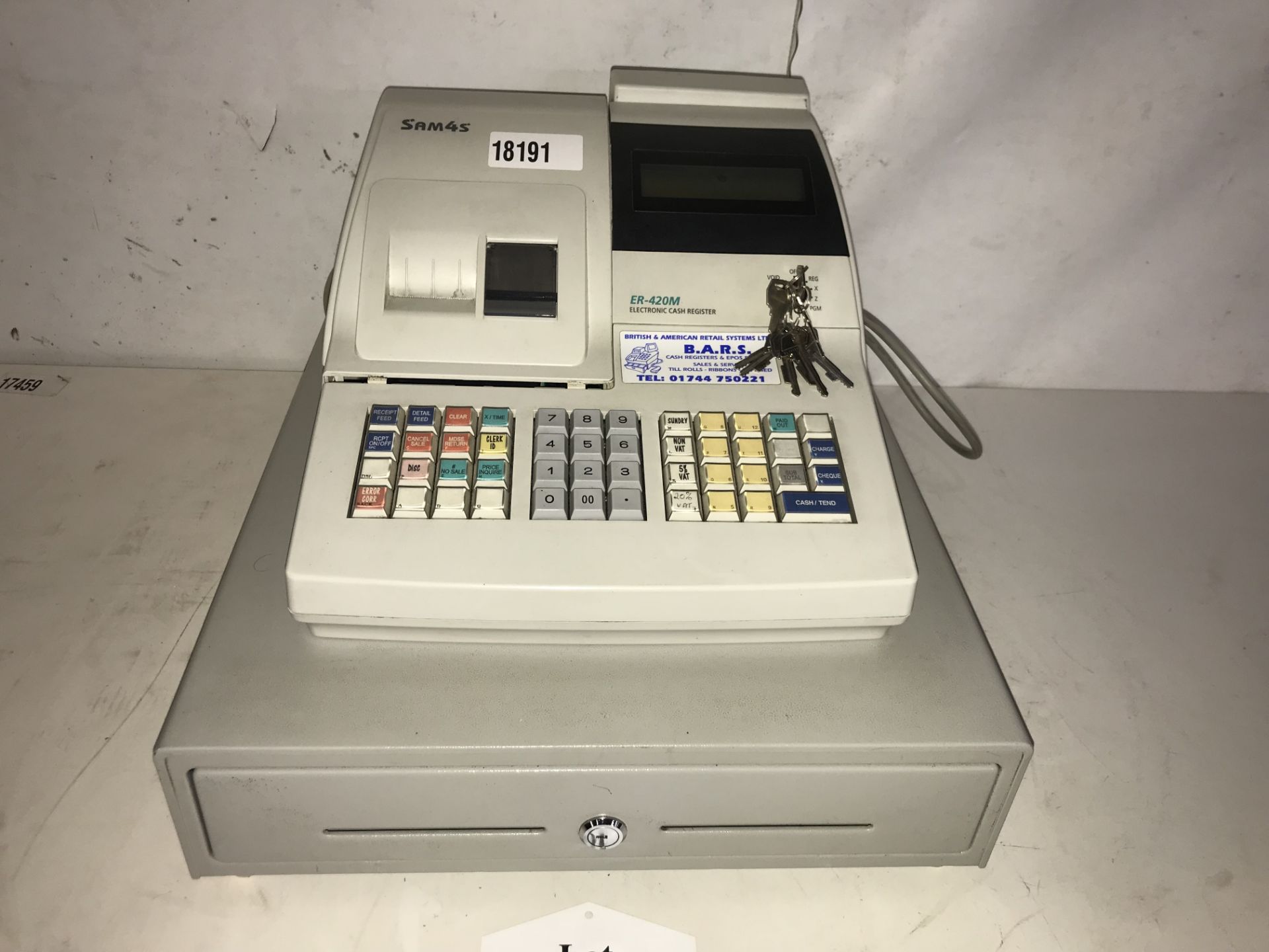 Sam4s ER-420M Electronic Cash Register - Image 2 of 4