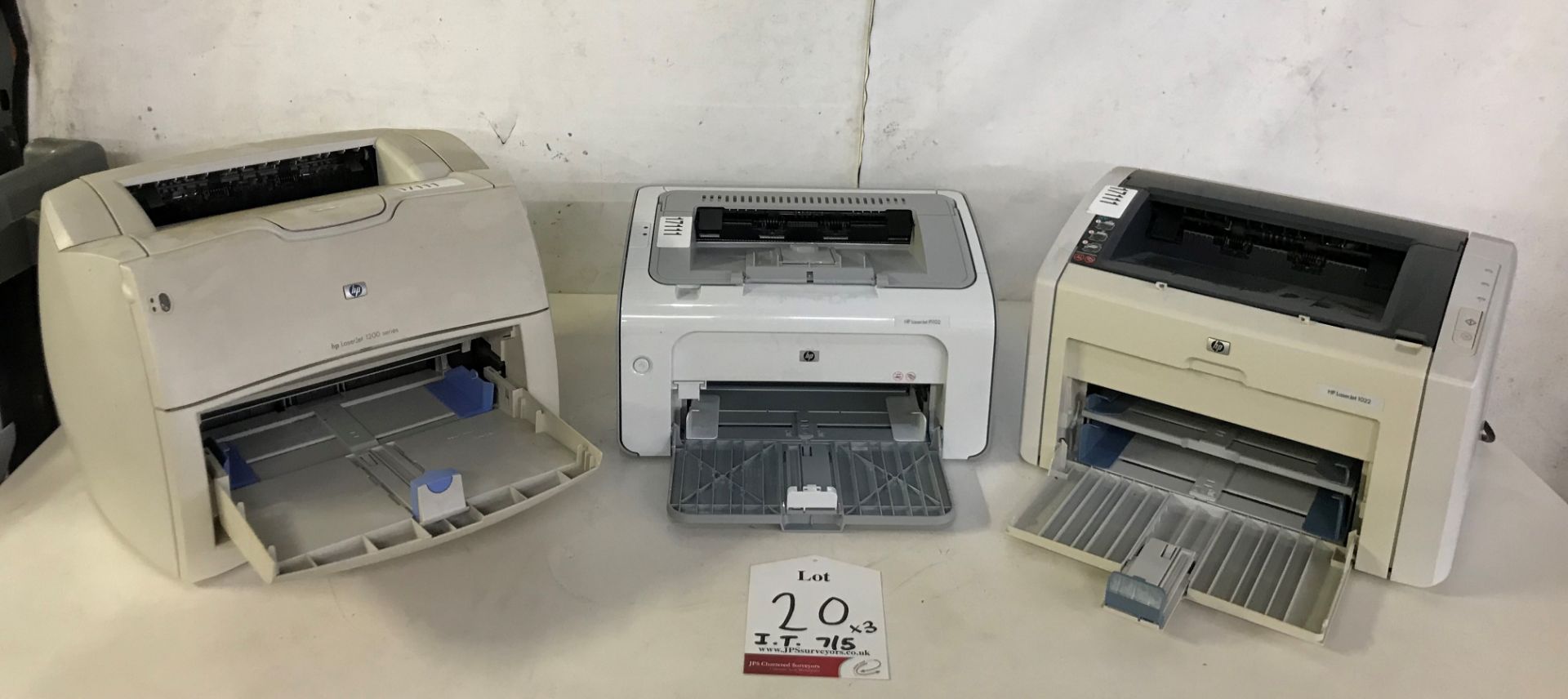 3 x Various HP Laserjet printers - See description