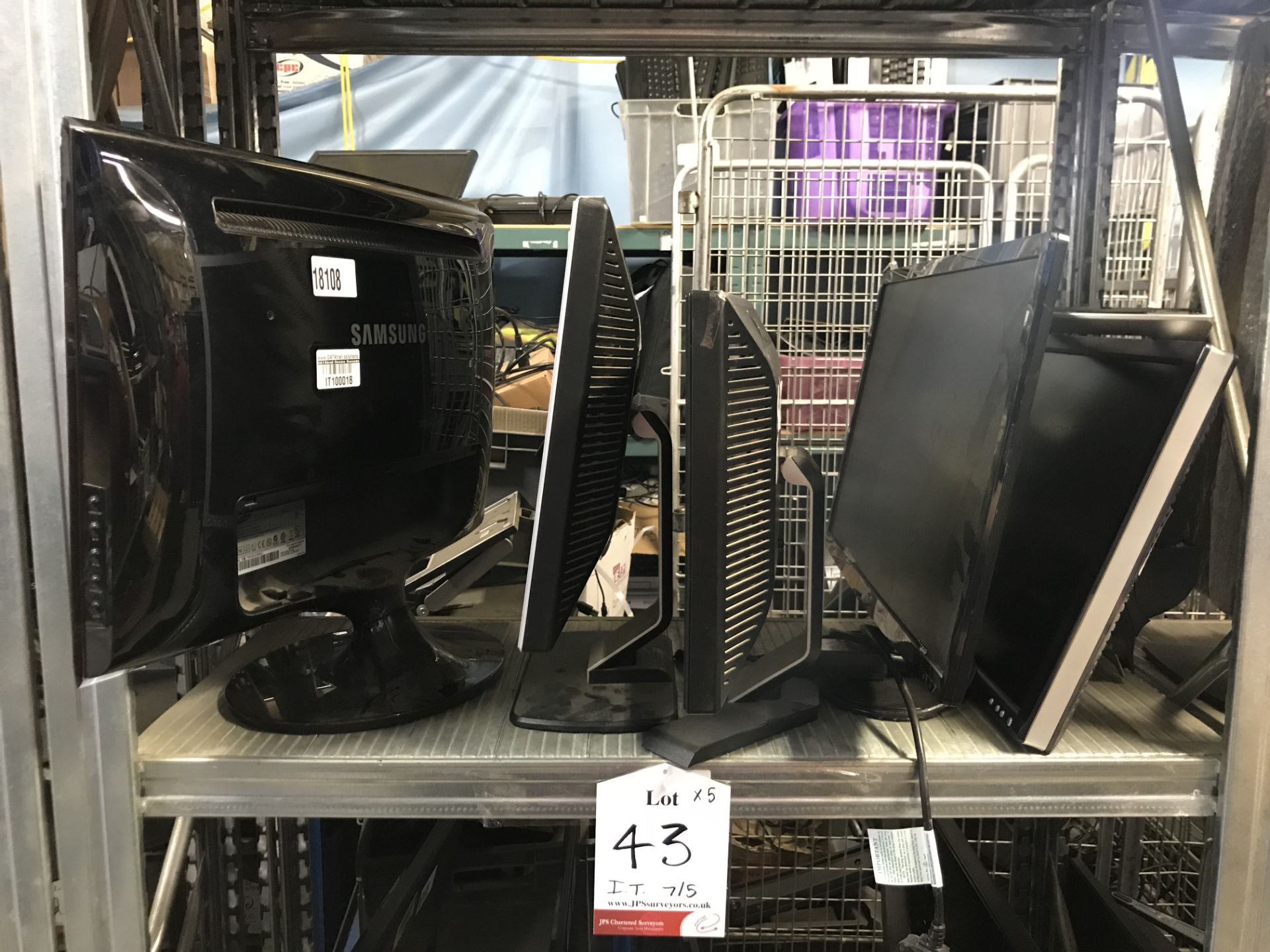 5 x Various Computer Monitors - See description