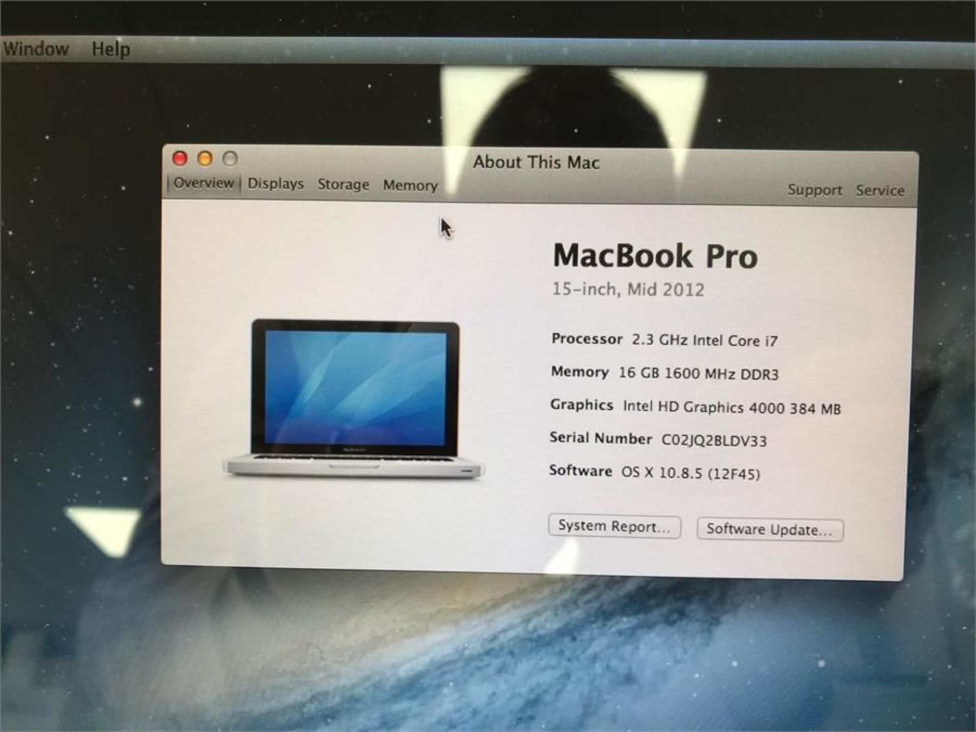 Apple MacBook Pro 15" Intel Core i7 Mid 2012 Laptop - Image 3 of 8