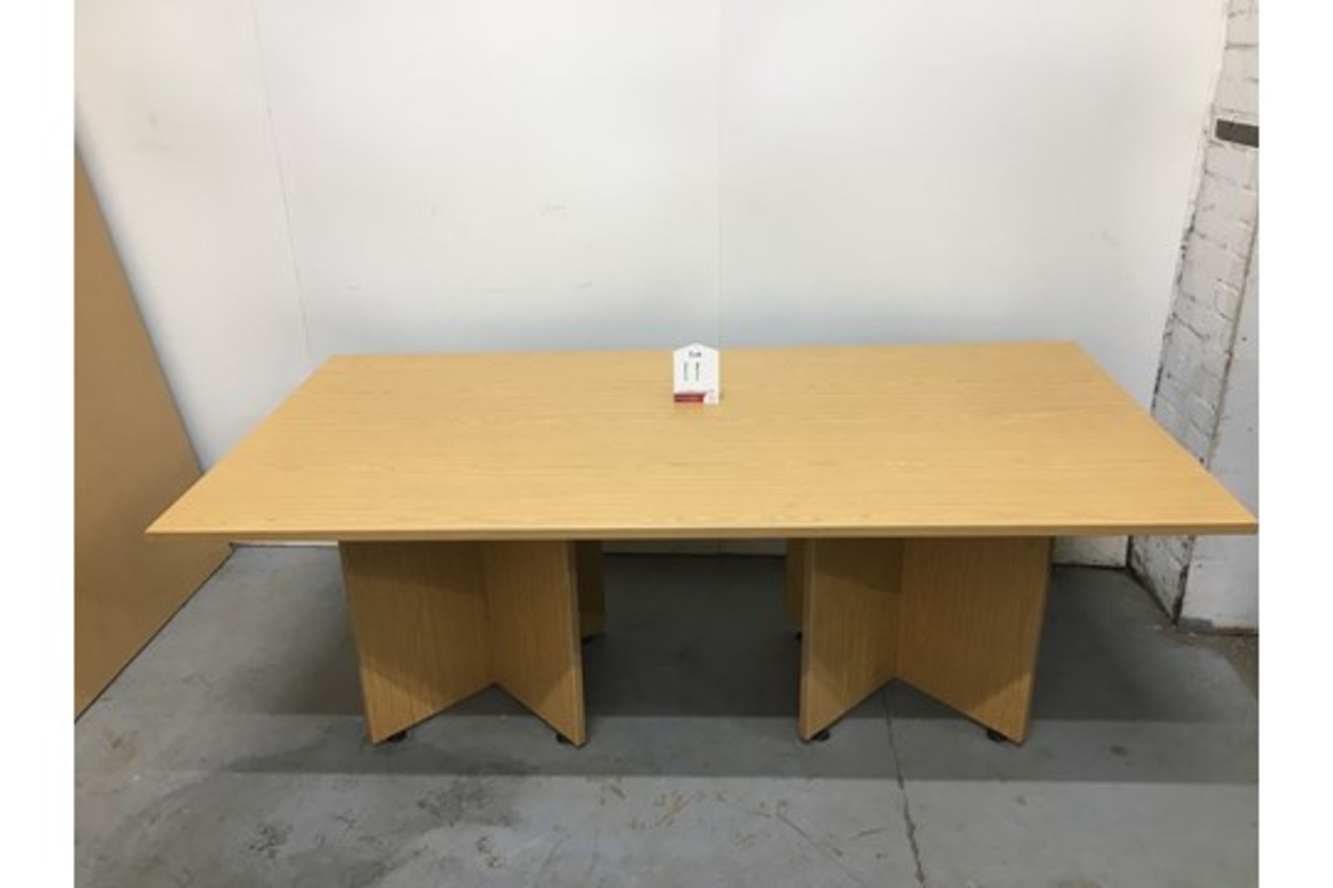 Office Desk in Light Oak Finish - L 2m x W 1m x H 70cm