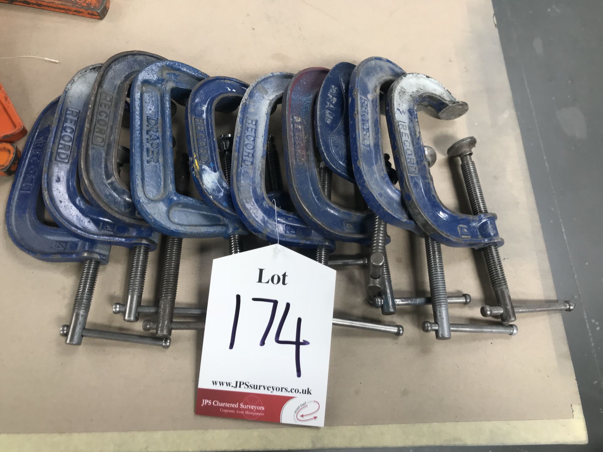 10 x Various G Clamps