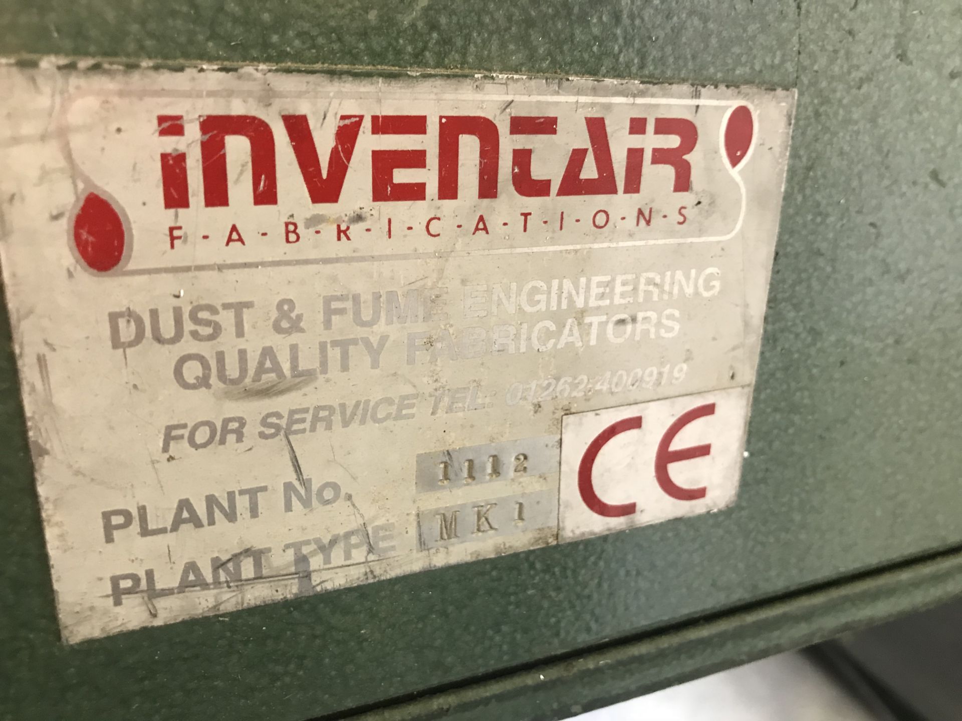 Inventair MK1 Single Bag Dust Extractor Unit - Image 2 of 4