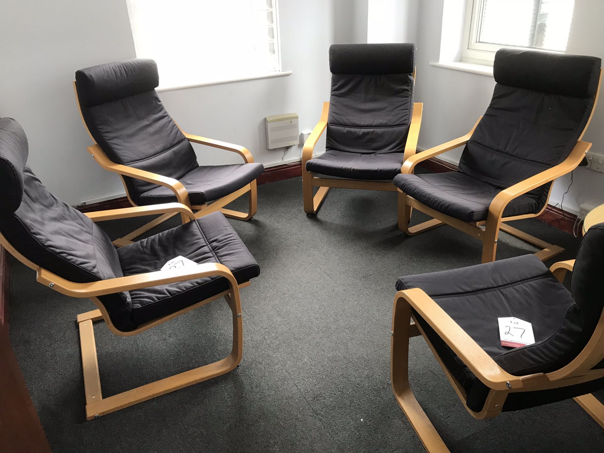 6 x Ikea Poang Chairs
