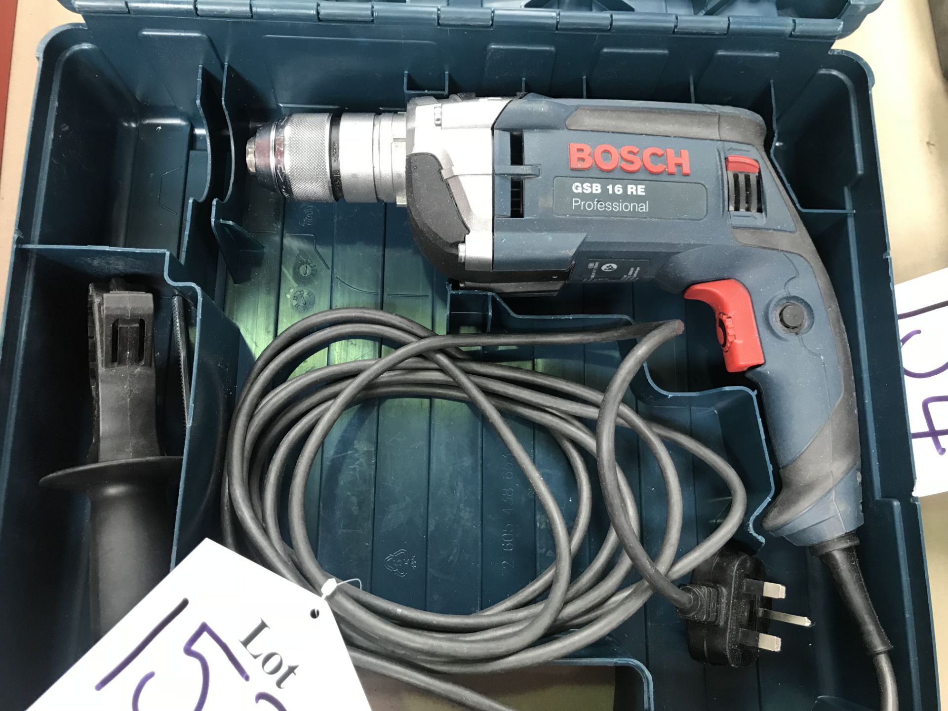 Bosch GSB 16 RE Percussion Drill w/ Case - Image 2 of 4