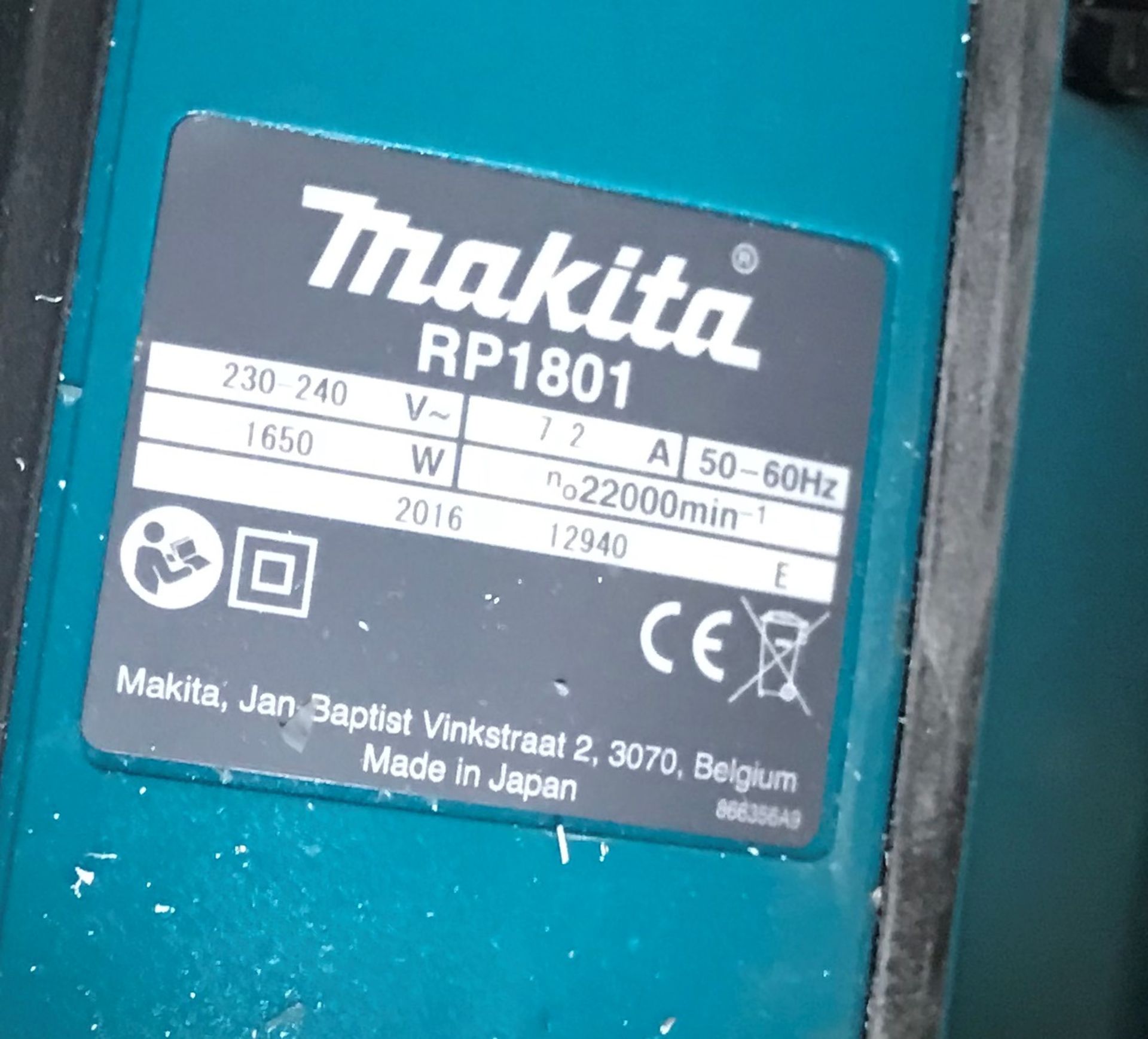 Makita RP1801 1/2in Plunge Router w/ Cabinet - Bild 4 aus 4