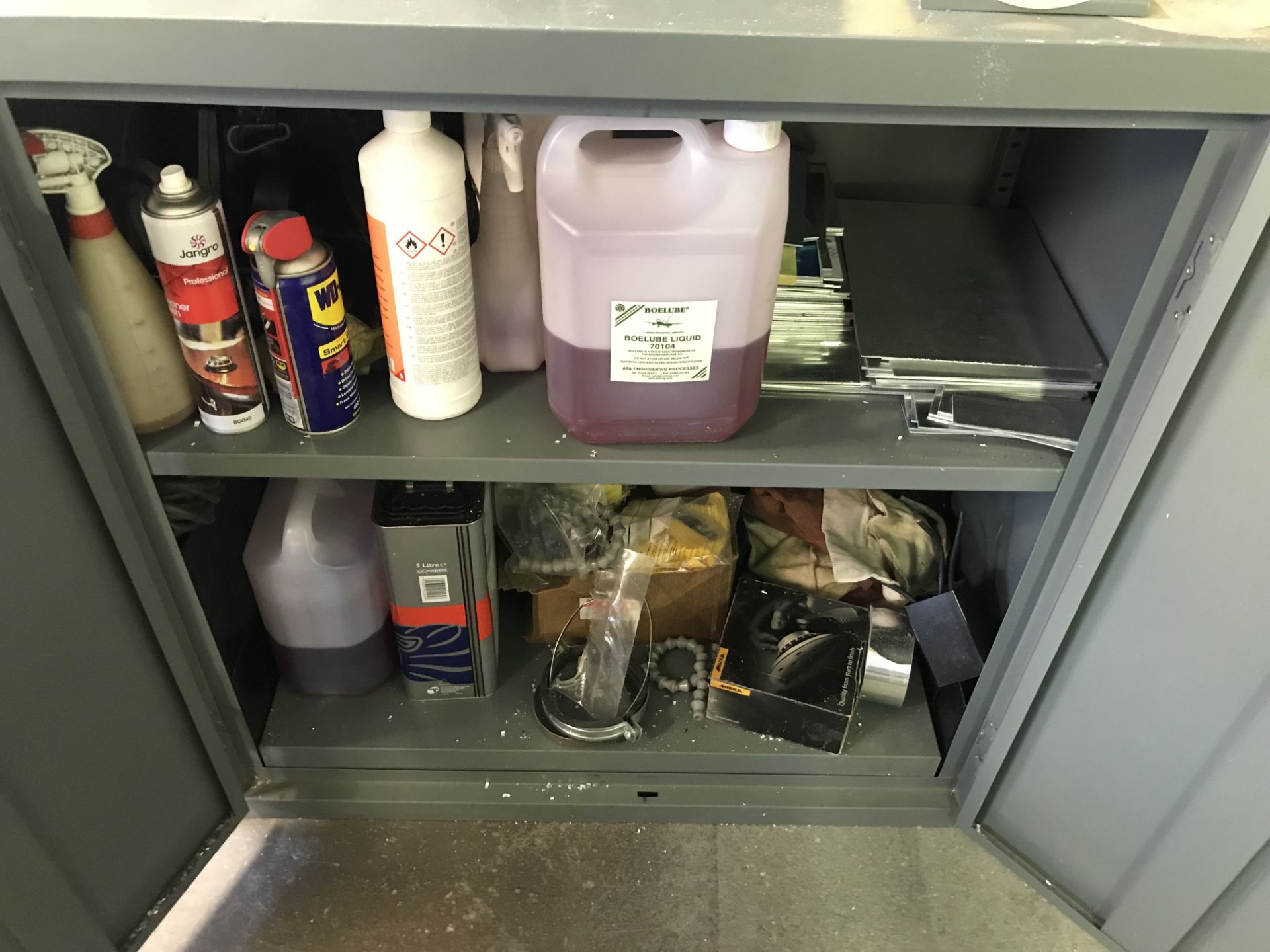 Metal COSHH Cupboard w/ Contents as pictured - Image 2 of 3