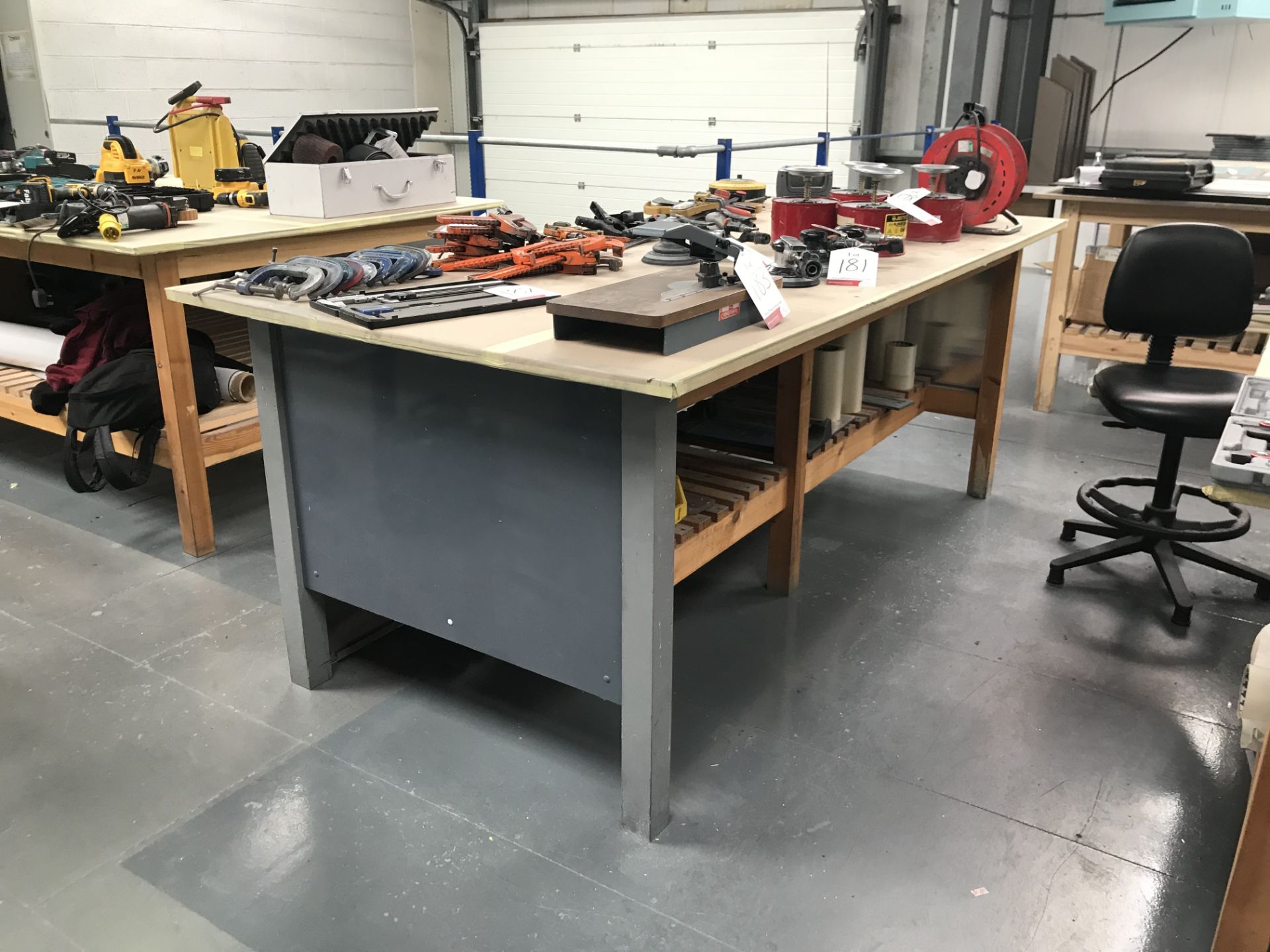 7 x Wooden Workshop Benches as per Pictures - Image 6 of 8