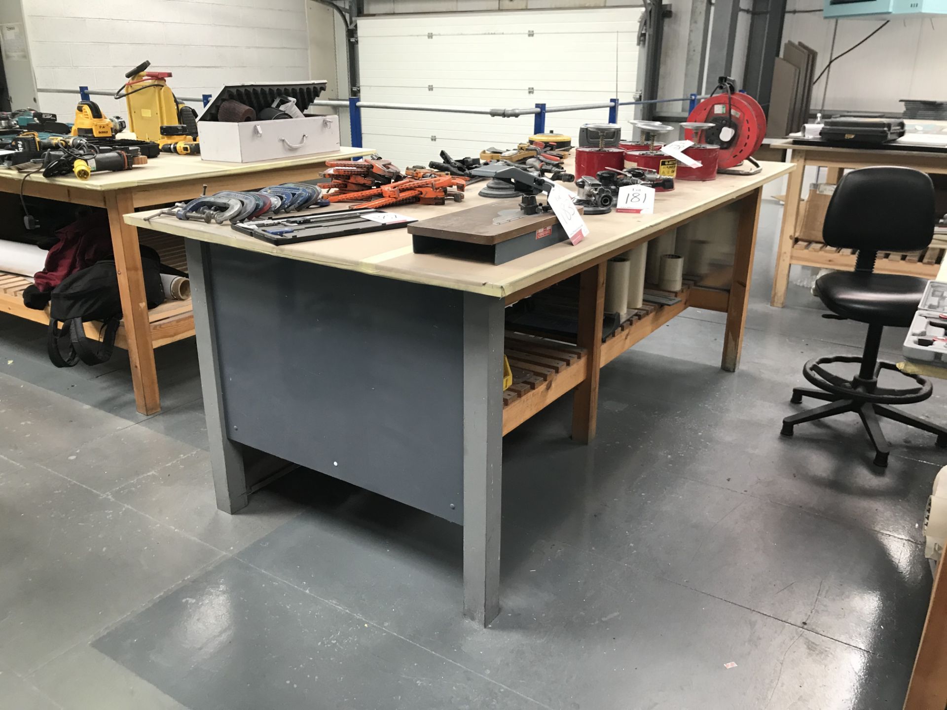 7 x Wooden Workshop Benches as per Pictures - Bild 6 aus 8