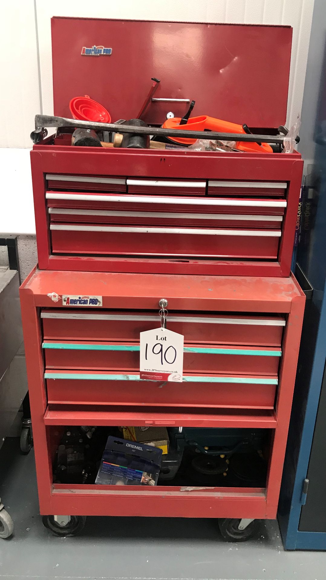 Mobile Tool Trolley w/ Contents - See Pictures