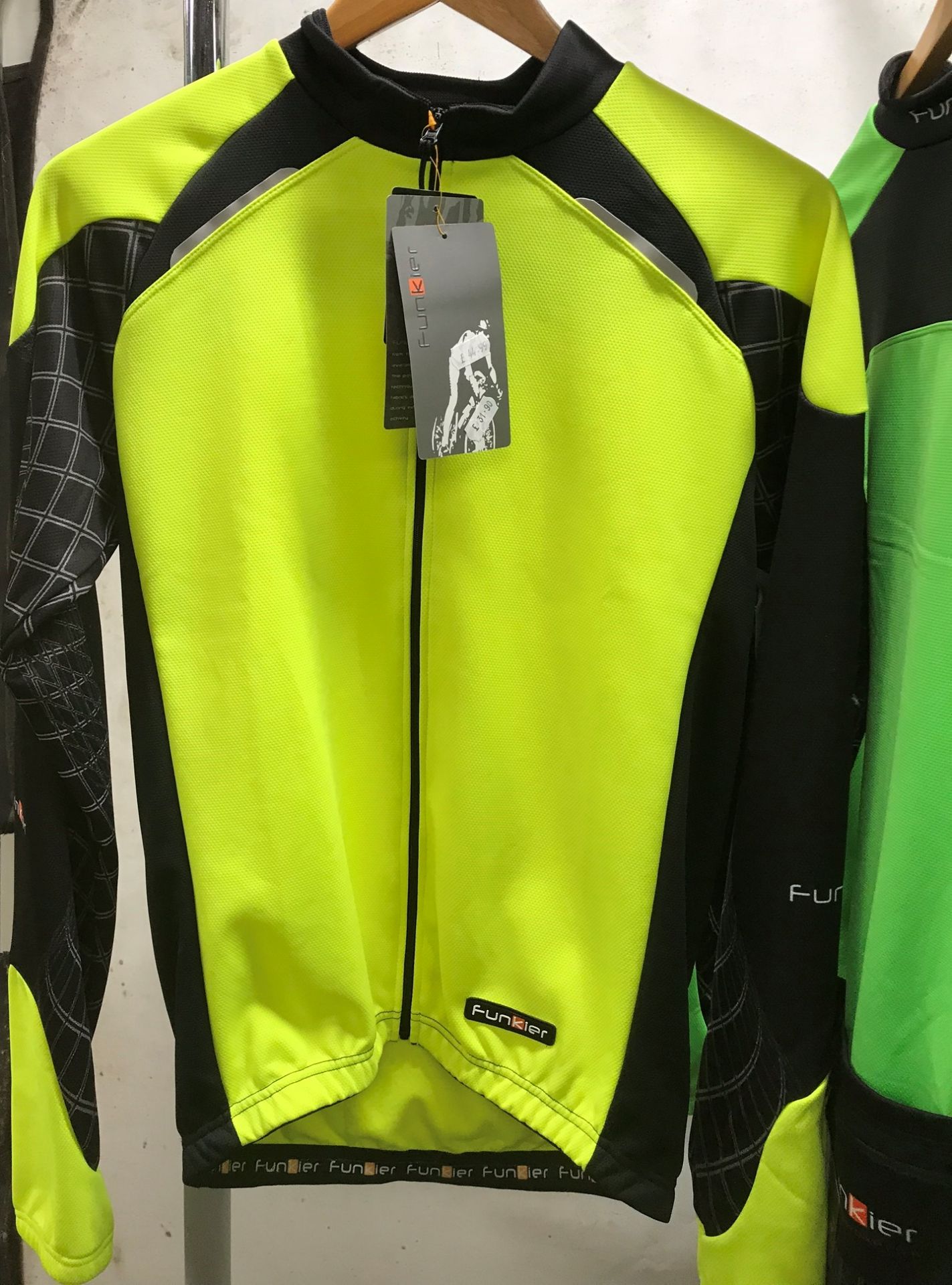 4 x Funkier mens cycling jerseys - sizes: 1 x M & 3 x L - new w/ tags - Image 2 of 9